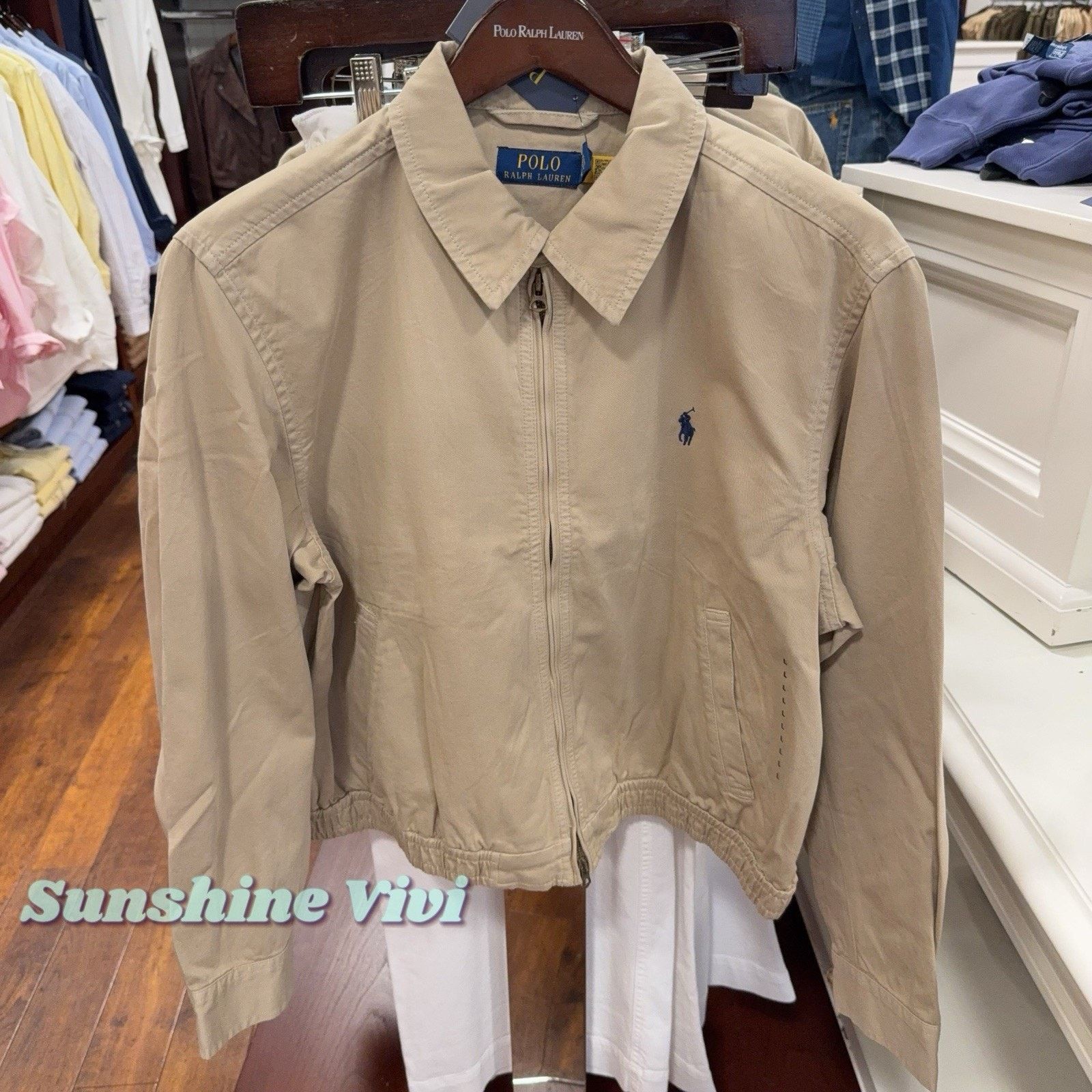 Polo Ralph Lauren NWT Polo Ralph Lauren Women Cotton Twill JACKET Khaki XS Size XS / US 0-2 / IT 36-38 - 1 Thumbnail
