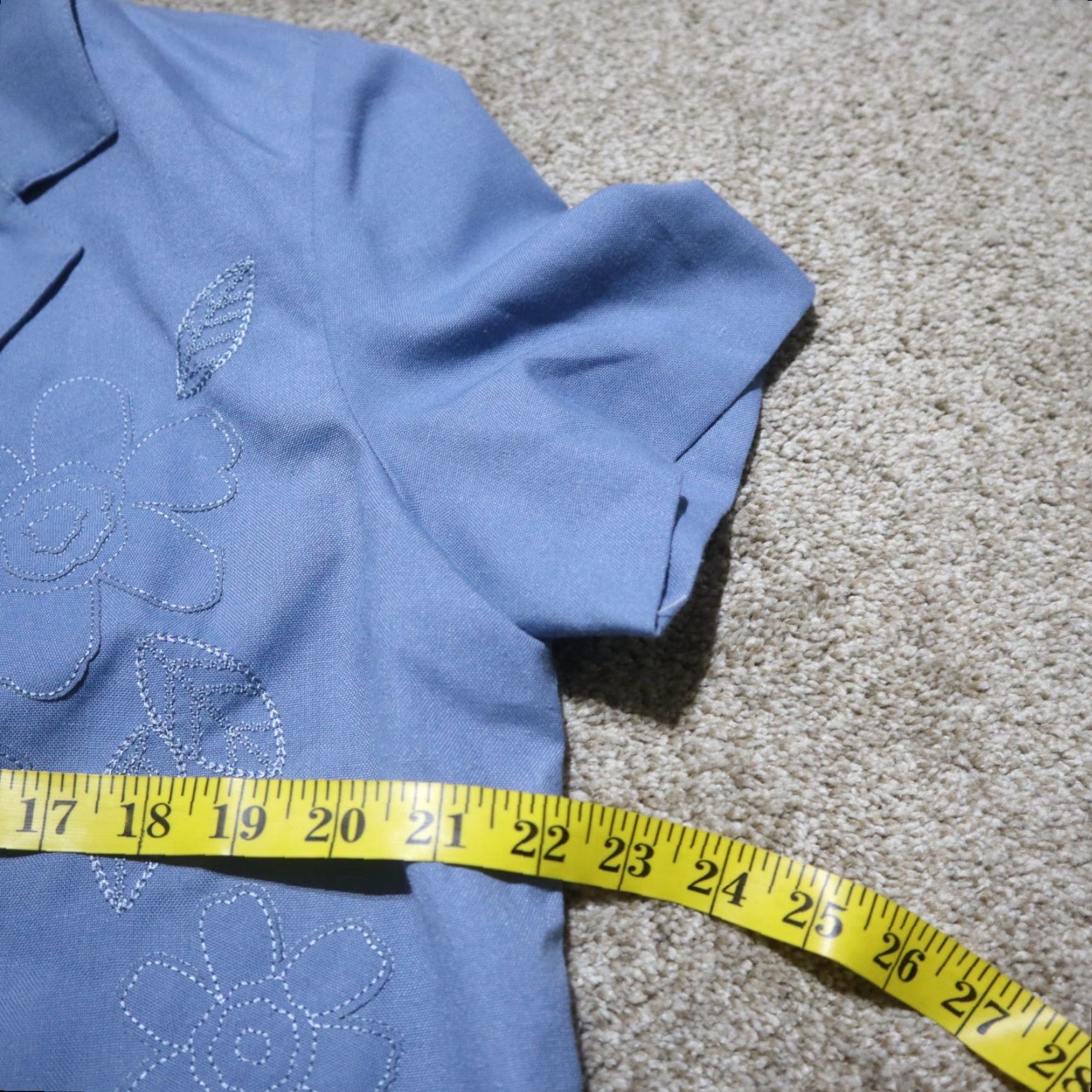 Vintage VINTAGE Alfred Dunner Jacket Women 14 Blue Floral Blazer Button Notch Collar Basic Jacket Spring Summer Floral Womens Size XL / US 12-14 / IT 48-50 - 5 Thumbnail