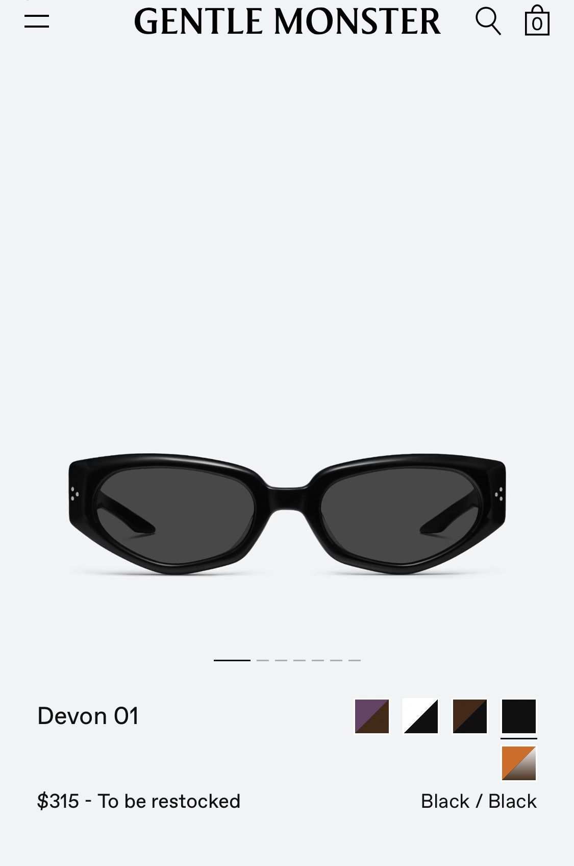 Gentle Monster Gentle Monster Devon 01 Sunglasses Size ONE SIZE - 5 Thumbnail