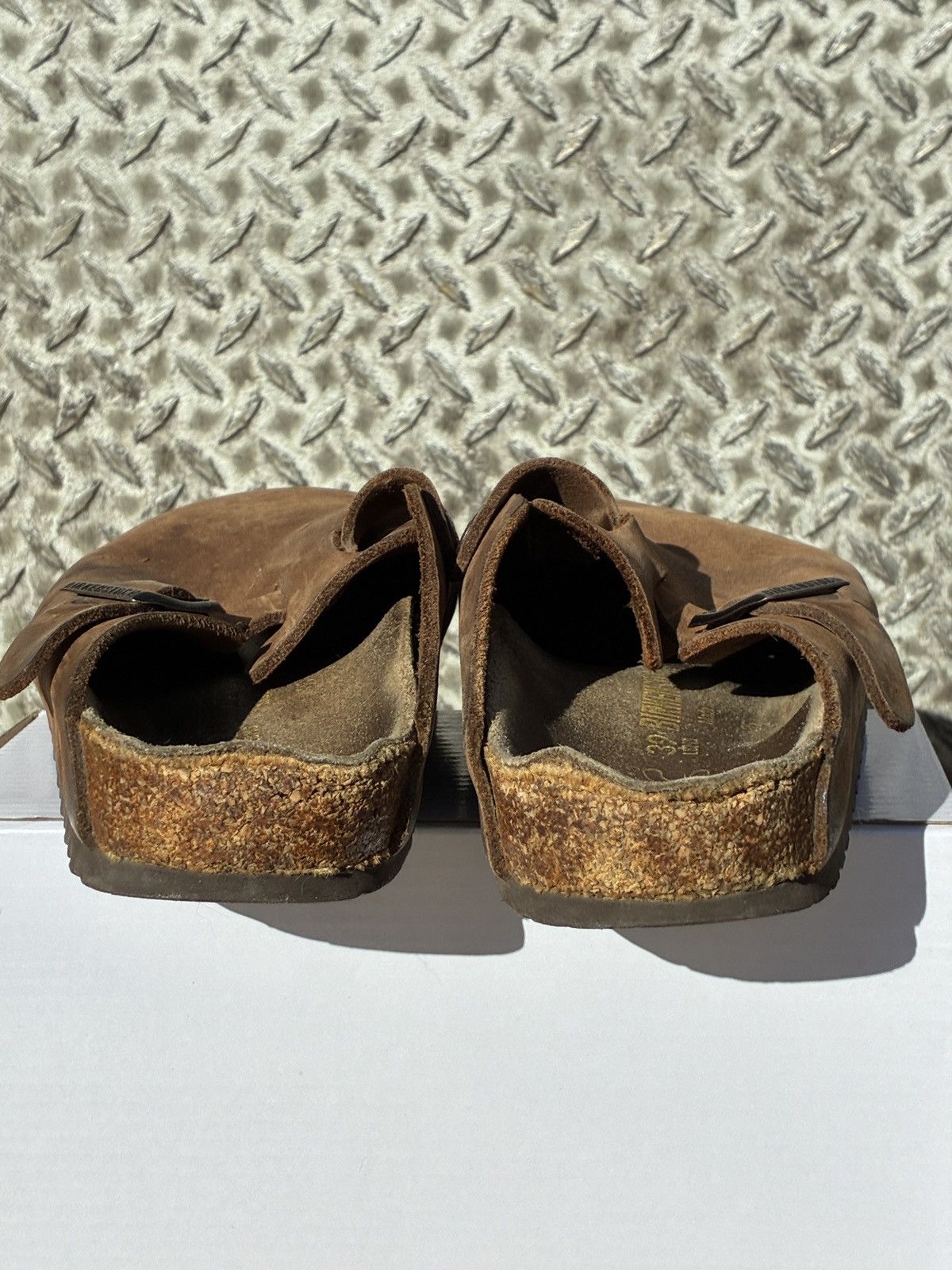 Birkenstock BIRKENSTOCK Boston Brown Leather Clogs Slip on Sandals EU 39 Size US 8 / IT 38 - 3 Thumbnail