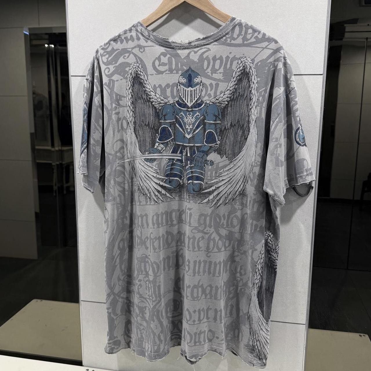Affliction GRAIL AFFLICTION ANGEL KNIGHT TEE VINTAGE RARE ARMOUR WING 🪽 Size US XXL / EU 58 / 5 - 7 Thumbnail