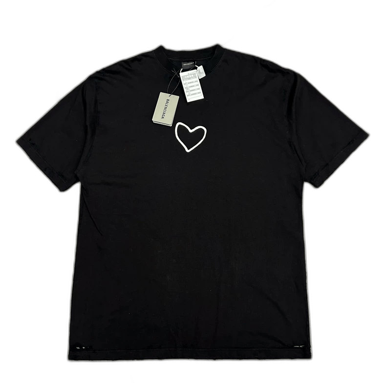 Balenciaga Balenciaga Valentine's Day Logo Short Sleeve Tee Size US L / EU 52-54 / 3 - 1 Thumbnail