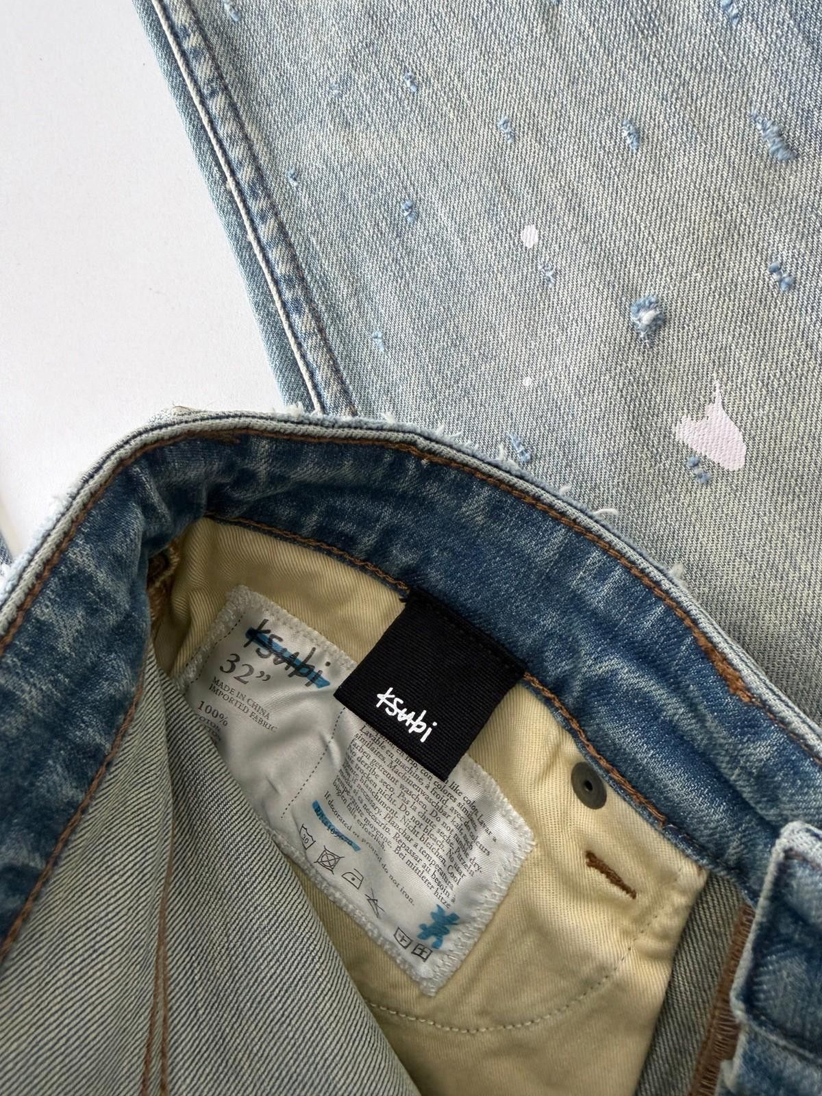 Ksubi new Ksubi mens jeans van winkle splatter distress blue 32 Size US 32 / EU 48 - 8 Thumbnail