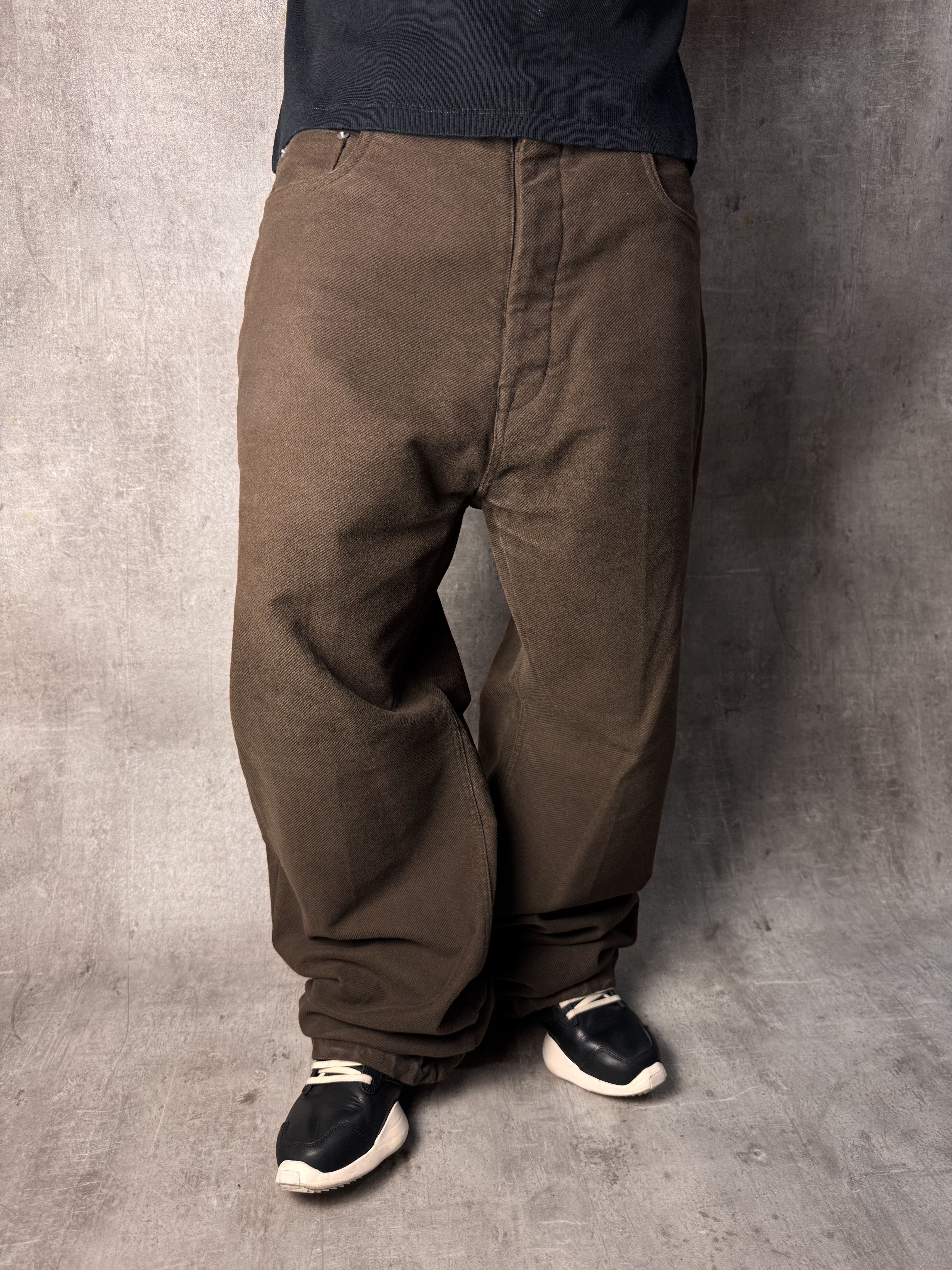 Rick Owens RICK OWENS FW23 Luxor Geth Jeans in Brown Denim Size 34 Size US 34 / EU 50 - 7 Thumbnail