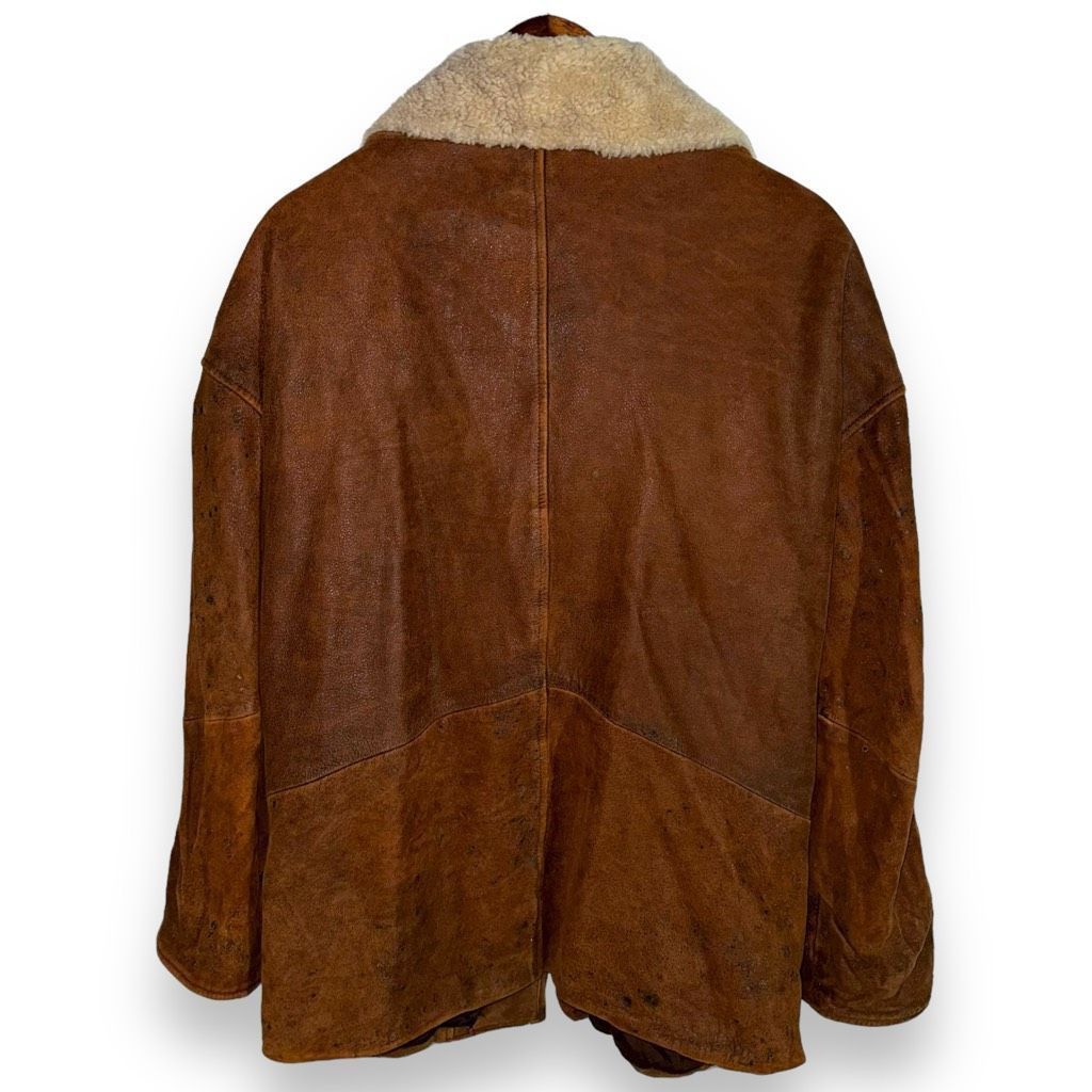 Vera Pelle 80s Country America Sherpa Collar Brown Suede Jacket Sz M Size US M / EU 48-50 / 2 - 9 Thumbnail