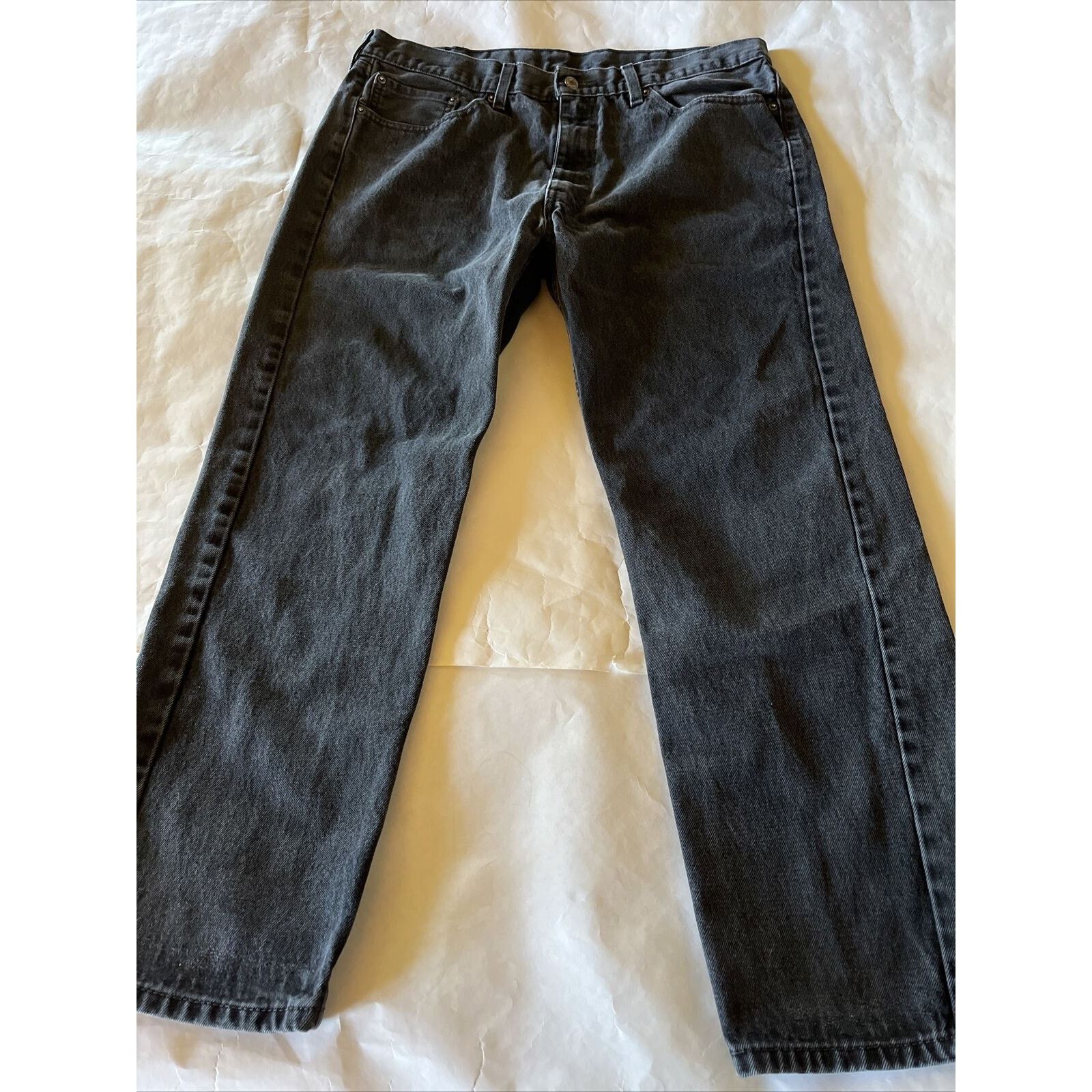 Levi's Levis Jeans Mens 33x30 Dark Gray 505 Denim Cotton Workwear Size US 33 - 2 Thumbnail