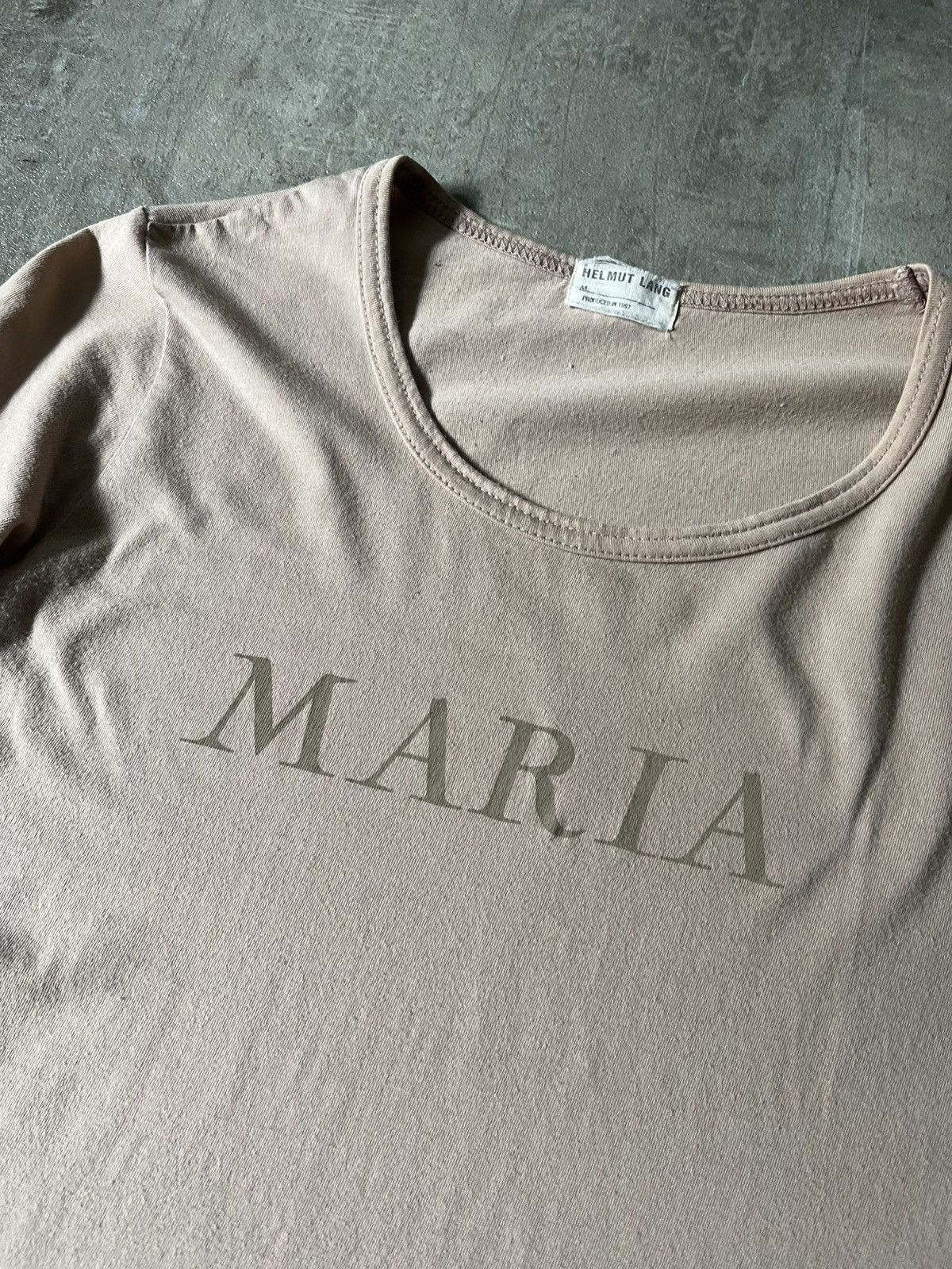 Helmut Lang Archival Helmut Lang 1997 Maria T-shirt beige Size US M / EU 48-50 / 2 - 5 Thumbnail
