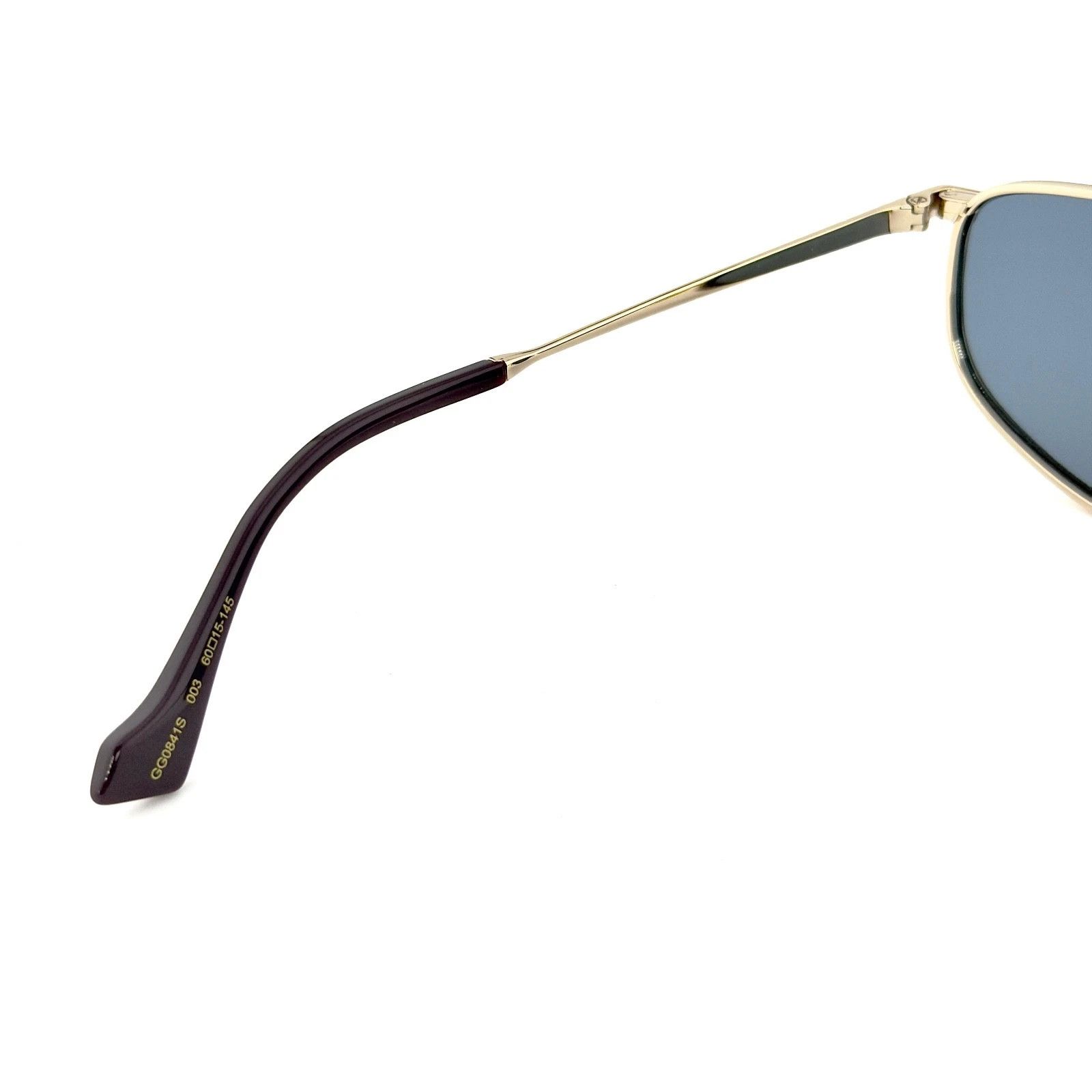 Gucci GUCCI 0841 Gold Blue Logo Narrow GG0841S Sunglasses 003 Size ONE SIZE - 6 Thumbnail