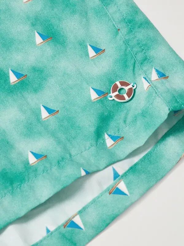 Loro Piana o1srvl11e1024 Bay Swim Trunk in Mint Blue Size US 34 / EU 50 - 4 Thumbnail