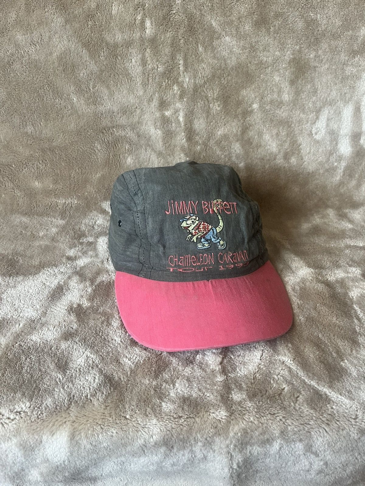 Anvil Vintage 1993 Jimmy Buffet Chameleon Caravan Tour hat OSFA Size ONE SIZE - 1 Thumbnail