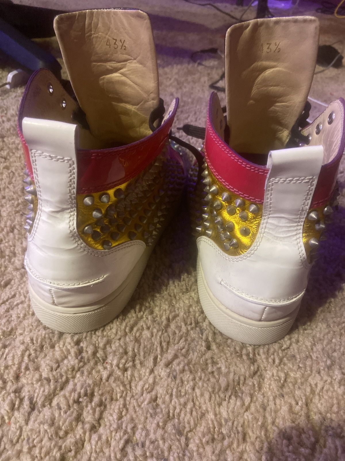 Christian Louboutin louboutin high top spiked sneakers Size US 11 / EU 44 - 6 Thumbnail