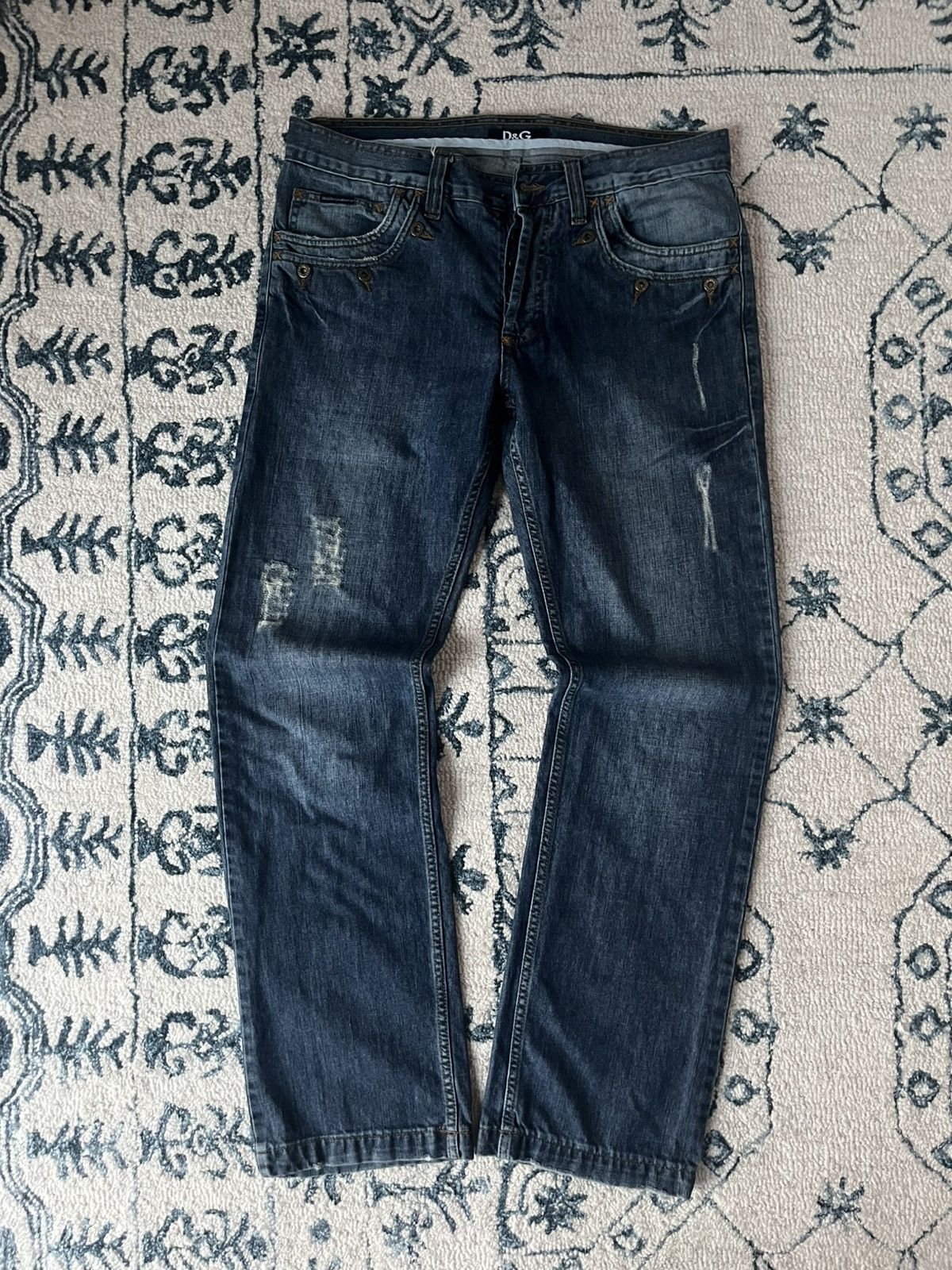 Dolce & Gabbana Dolce & Gabbana Distressed Denim Size US 36 / EU 52 - 3 Thumbnail