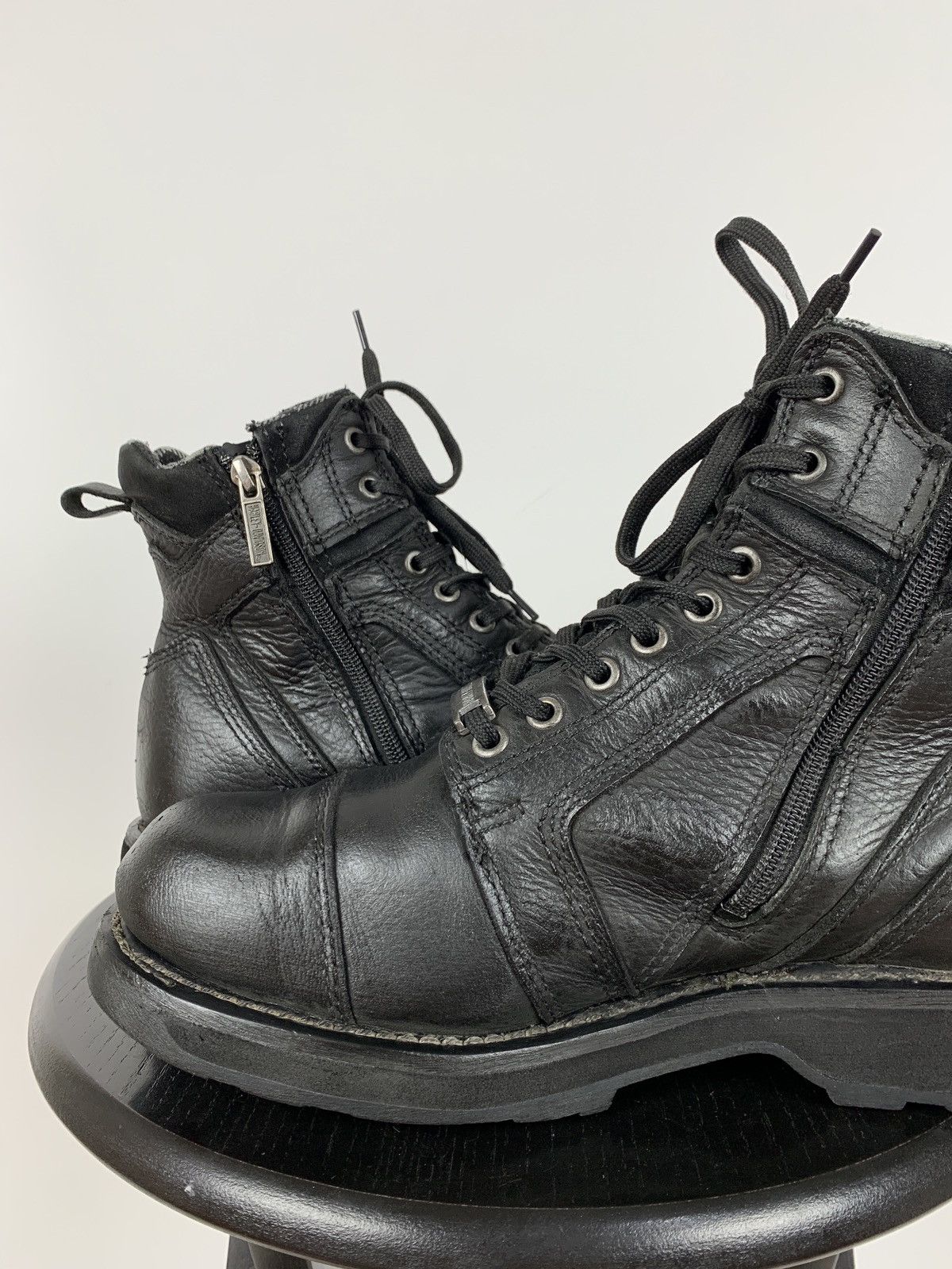 Harley Davidson Vintage Harley Davidson Black Leather Boots Size US 9 / EU 42 - 16 Thumbnail