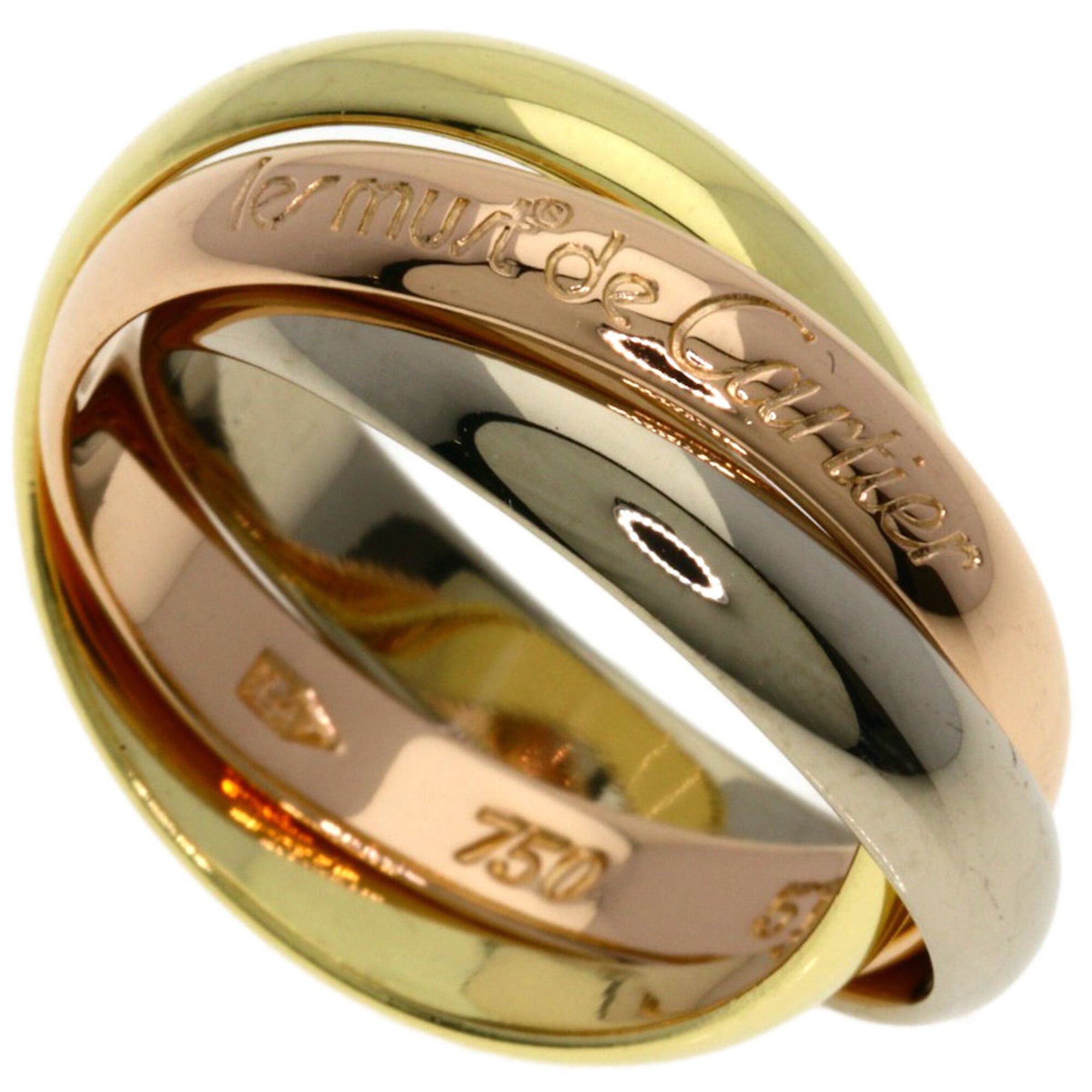 Cartier Cartier Trinity #51 Ring - 18K Yellow Gold/18K White Pink Gold Women's CARTIER Size ONE SIZE - 1 Thumbnail