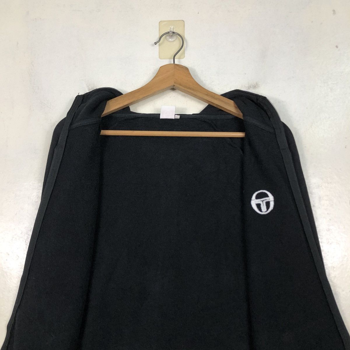 Sergio Tacchini 📌Vintage Zipper Hoodie Sergio Tacchini Big Logo Size US M / EU 48-50 / 2 - 16 Thumbnail