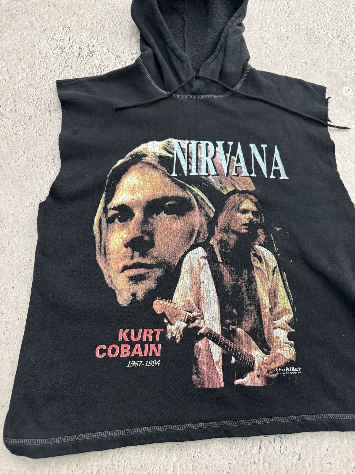 Nirvana × Vintage Vintage 90s Rare Nirvana Band Hoodie Kurt Cobain Grunge Hype Size US M / EU 48-50 / 2 - 2 Thumbnail