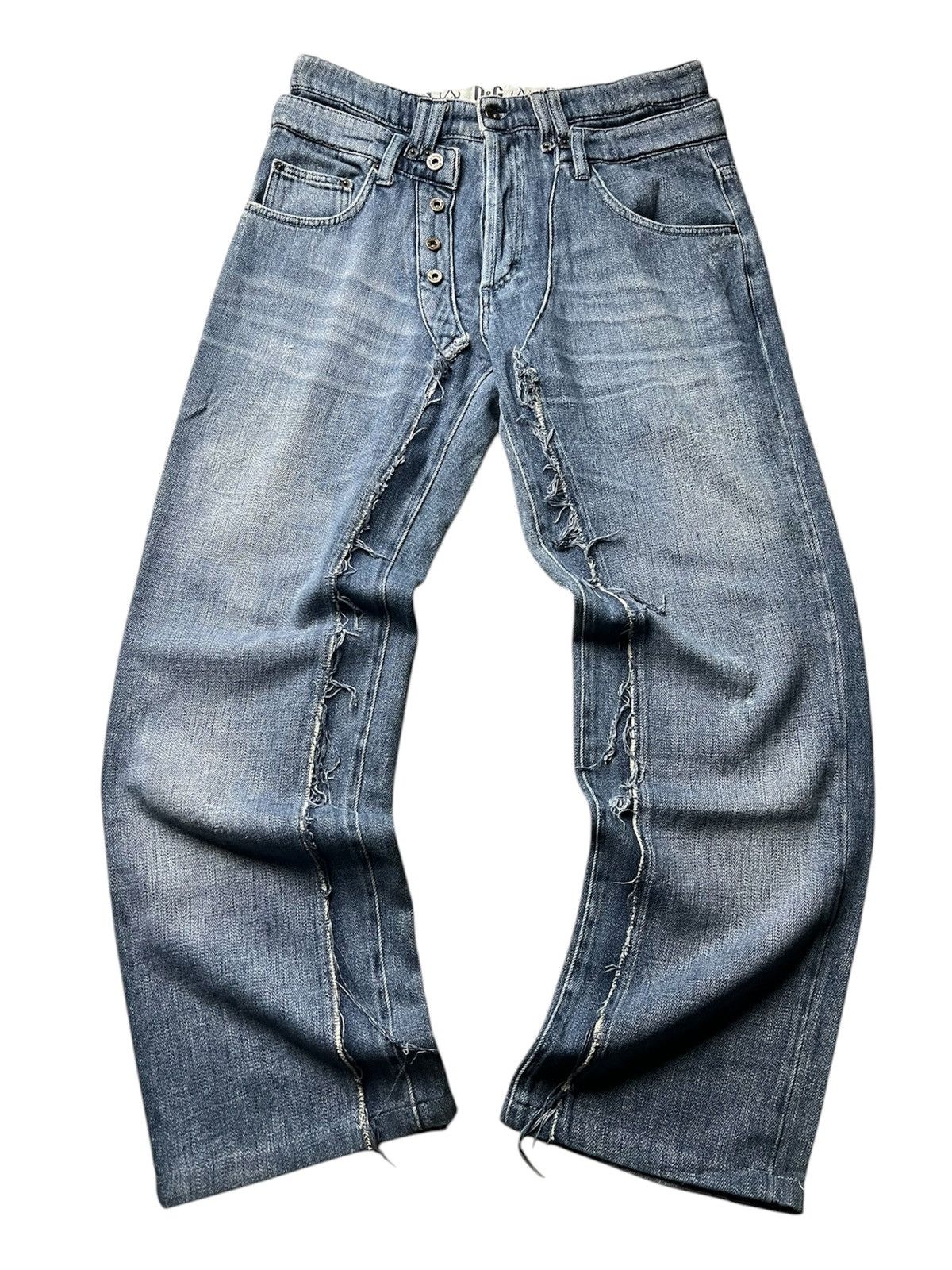 Dolce & Gabbana AW06 Dolce & Gabbana Double Waist Deconstructed Baggy Denim Size US 32 / EU 48 - 1 Thumbnail