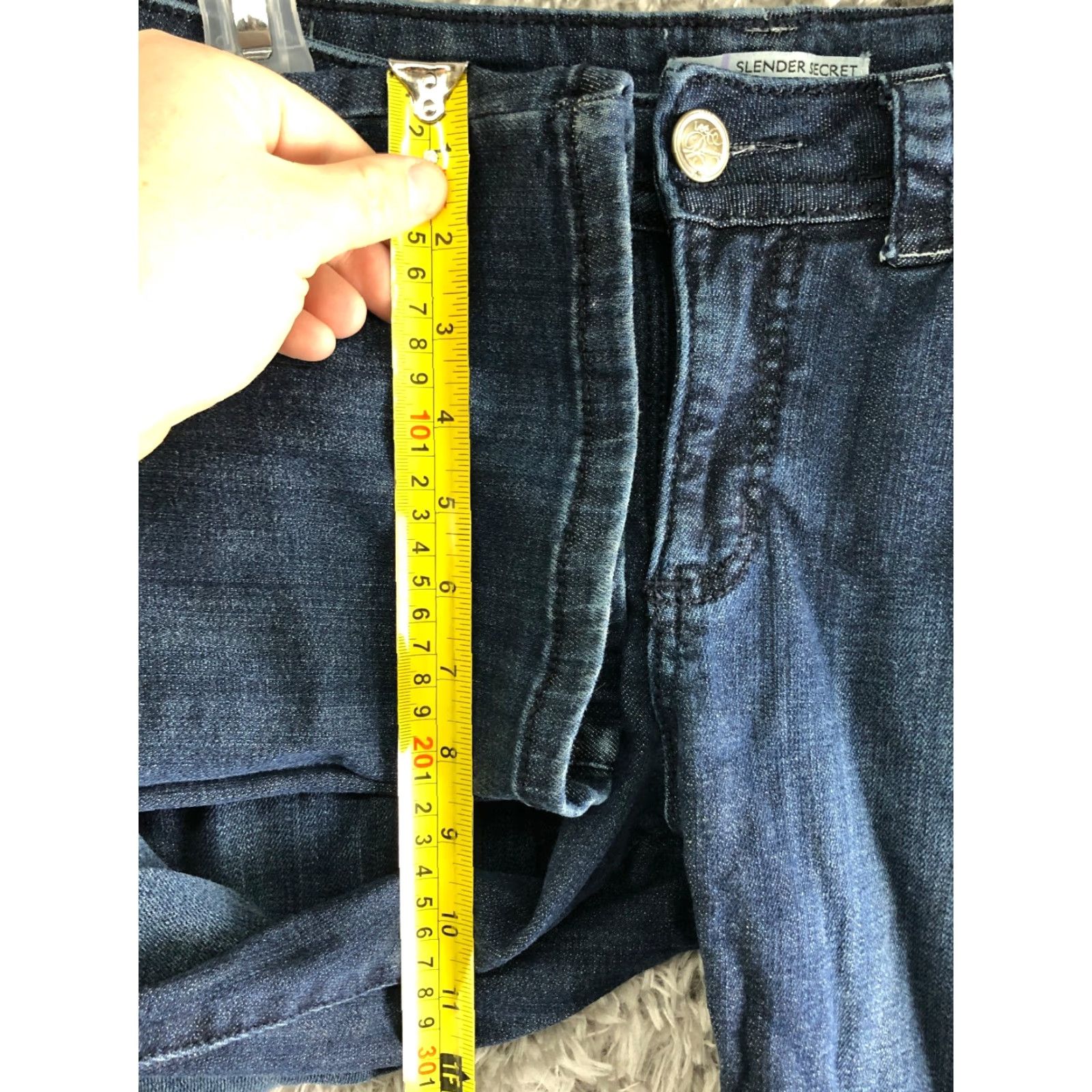 Lee Lee Jeans - 12 Womens Mid Rise Medium Wash Denim Jean - Regular Inseam 28in - Straight Fit Size 34" / US 12 / IT 48 - 4 Thumbnail