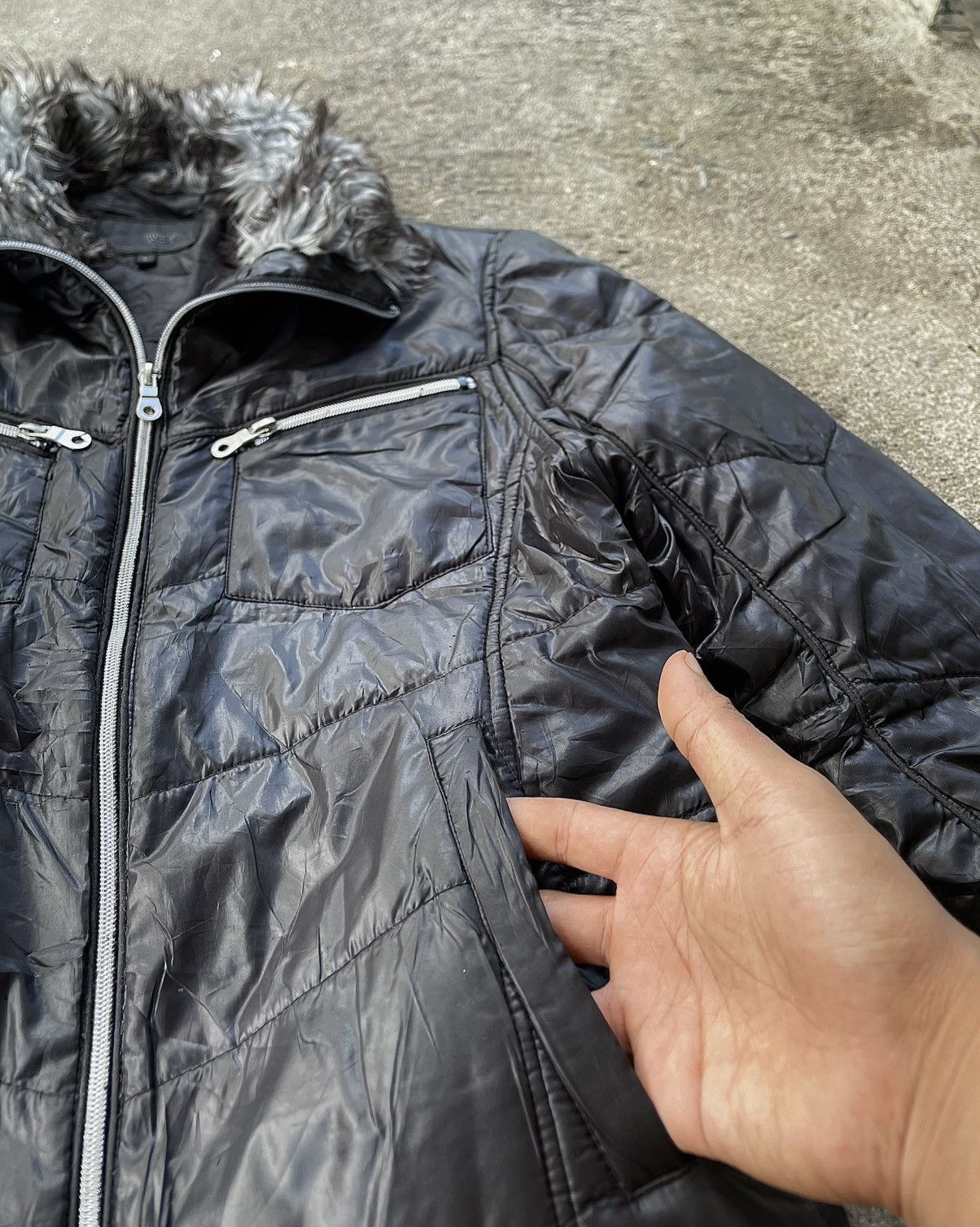 Japanese Mossimo Faux Fur Vkei Style Jacket