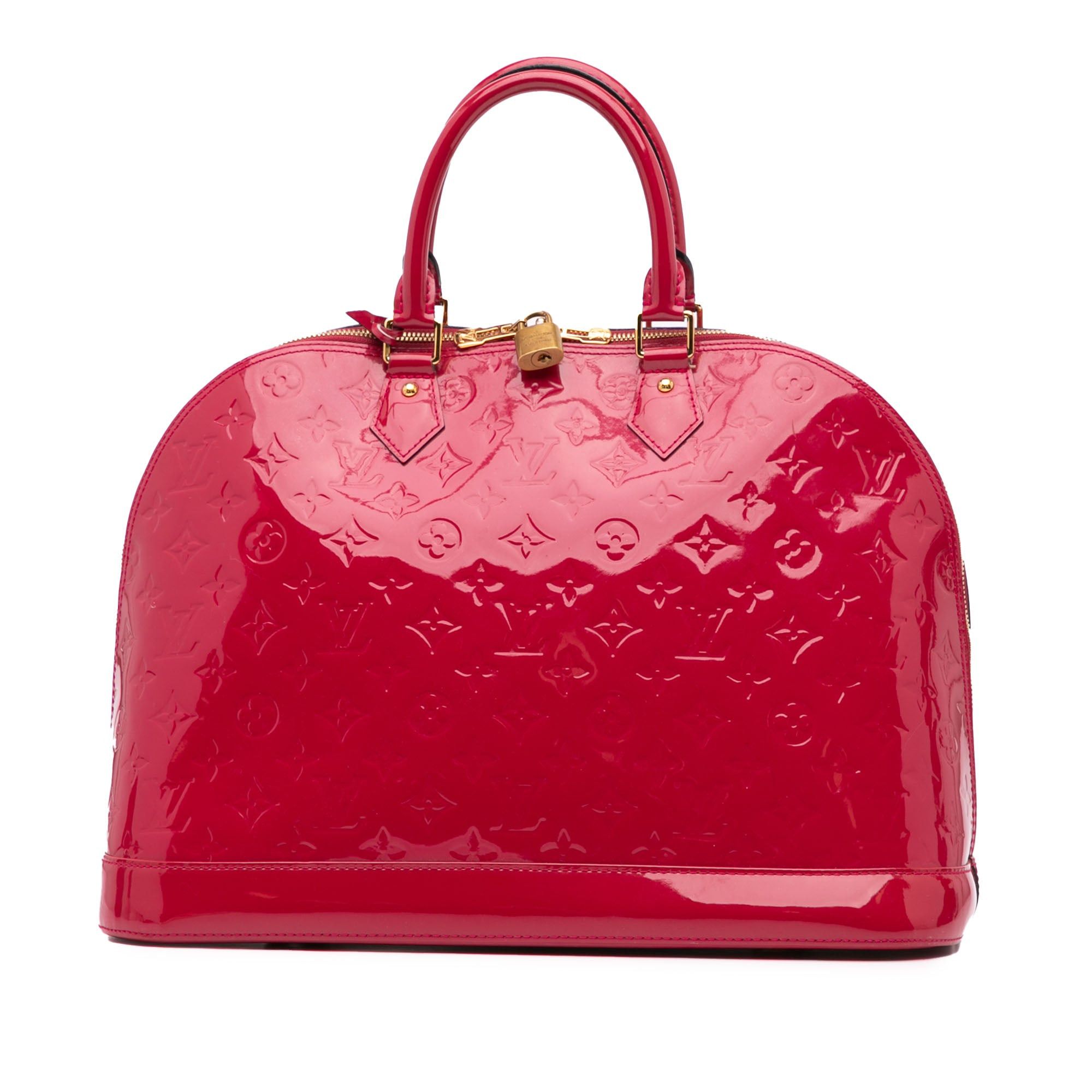 Louis Vuitton Louis Vuitton Monogram Vernis Alma GM Red Size ONE SIZE - 1 Thumbnail