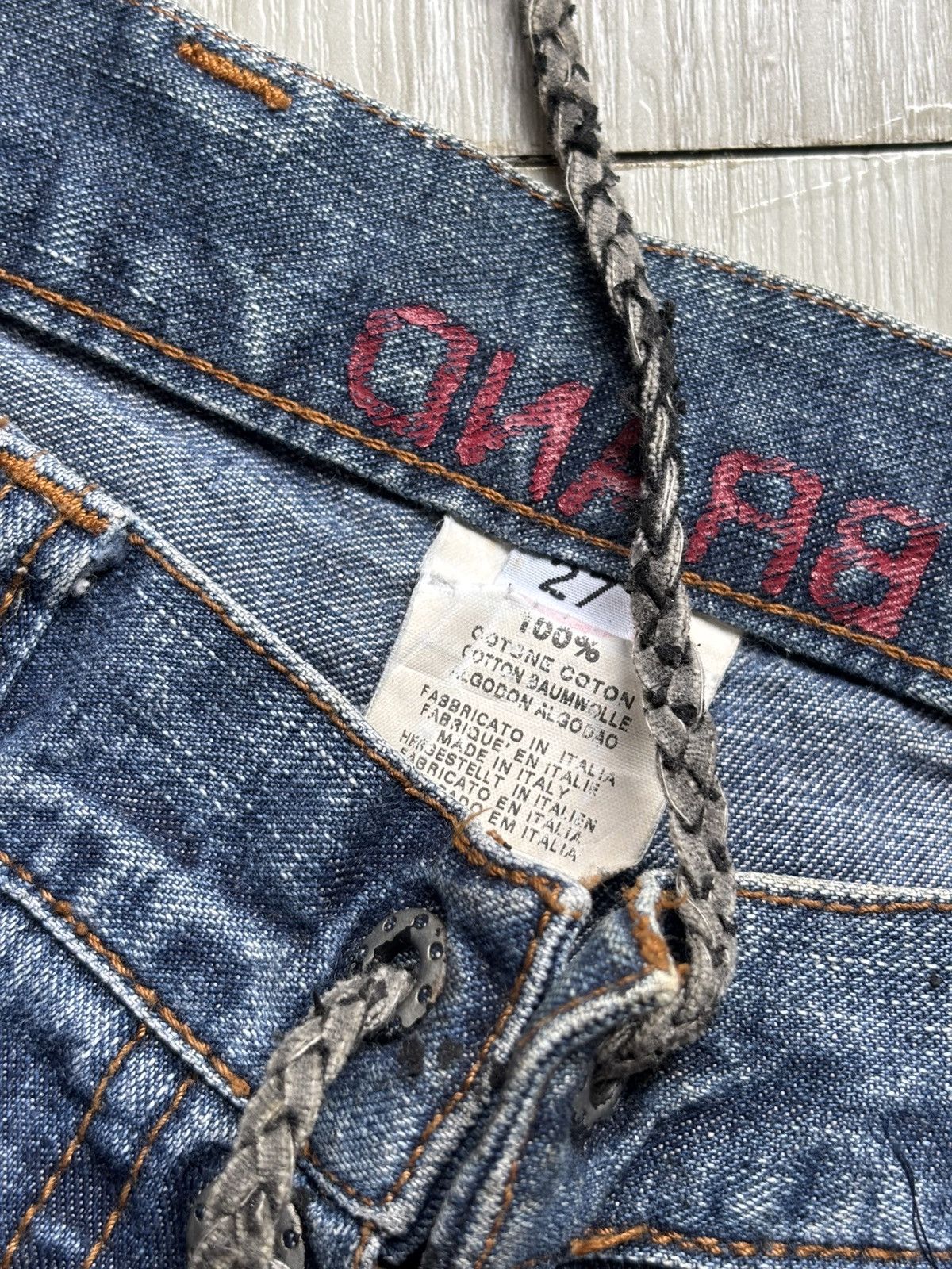 Japanese Brand G brand lace up flare jeans Size US 27 - 5 Thumbnail