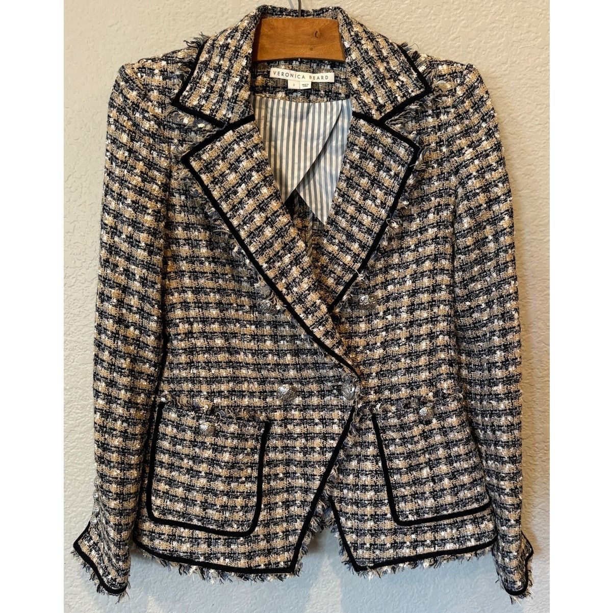 Veronica Beard Veronica Beard Theron Houndstooth Blazer Size 2 Size XS / US 0-2 / IT 36-38 - 10 Thumbnail