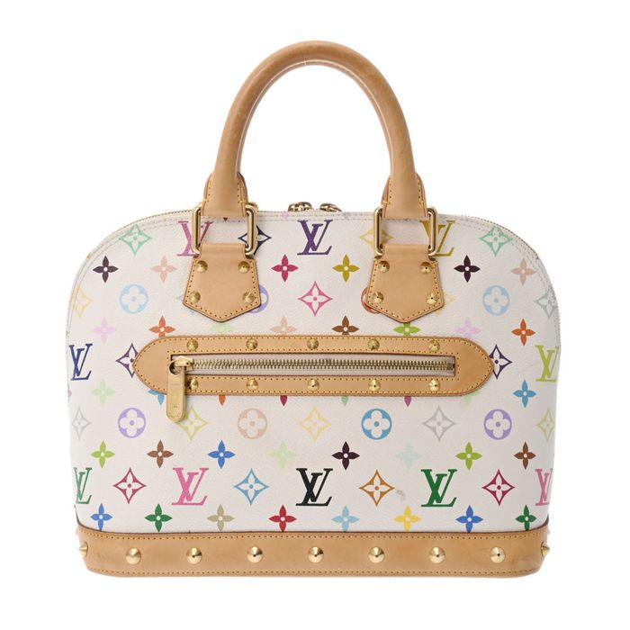 Louis Vuitton Monogram Alma PM Multicolor White Blanc M92647 Handbag Bag -  GOOD