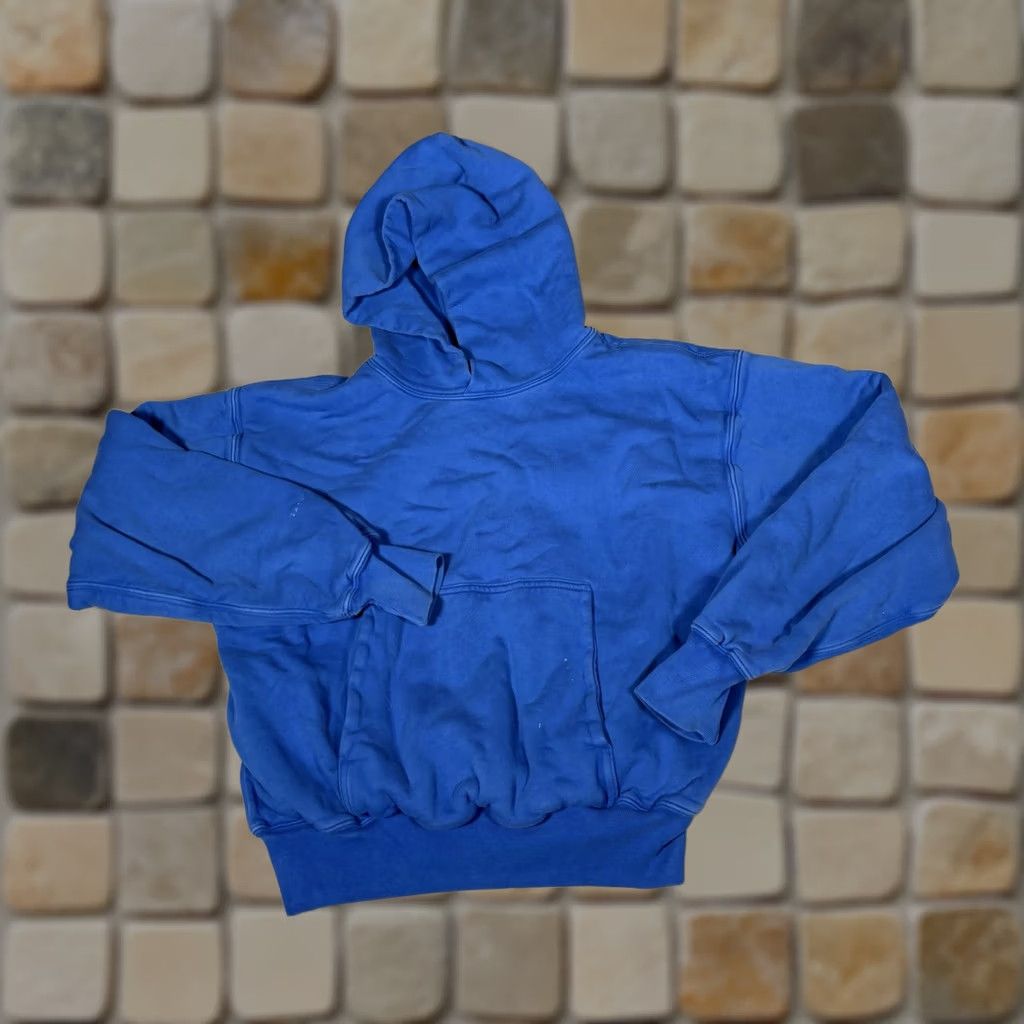 Gap VINTAGE Yeezy Gap Hoodie Mens Small Blue Unreleased Double Layer Boxy Sweatshirt Size US S / EU 44-46 / 1 - 1 Thumbnail