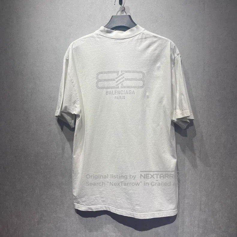 Balenciaga Balenciaga Solid Color Crystal Logo Short Sleeve Size US XS / EU 42 / 0 - 1 Thumbnail