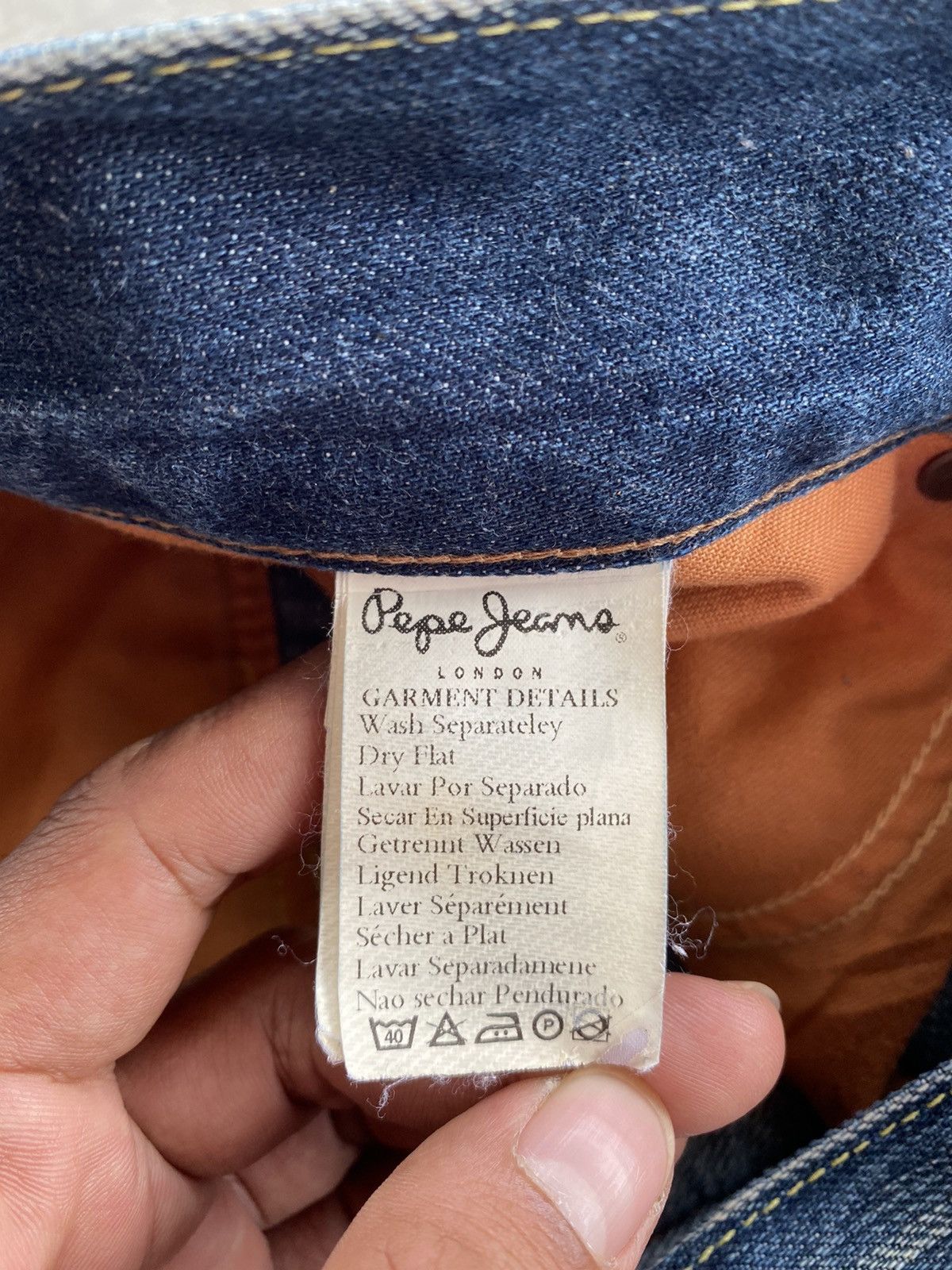 Evisu × Momotaro Jeans × Pepe Jeans Baggy Jeans Pepe London Wash Blue p112 Size US 32 / EU 48 - 17 Thumbnail
