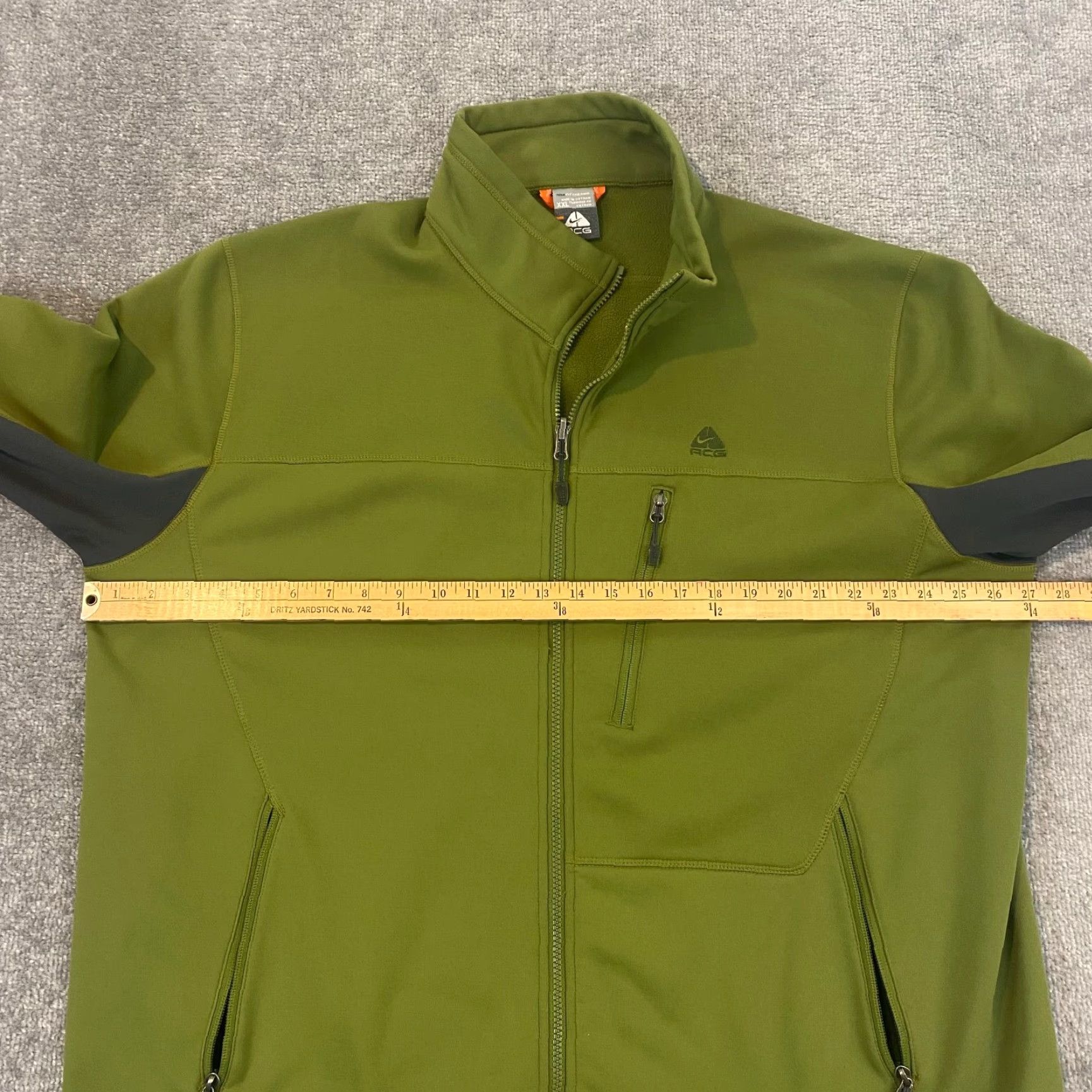 Nike NIKE ACG Jacket Mens 2XL Green Full Zip Track Softshell Therma Outdoor Hike VTG Size US XXL / EU 58 / 5 - 7 Thumbnail