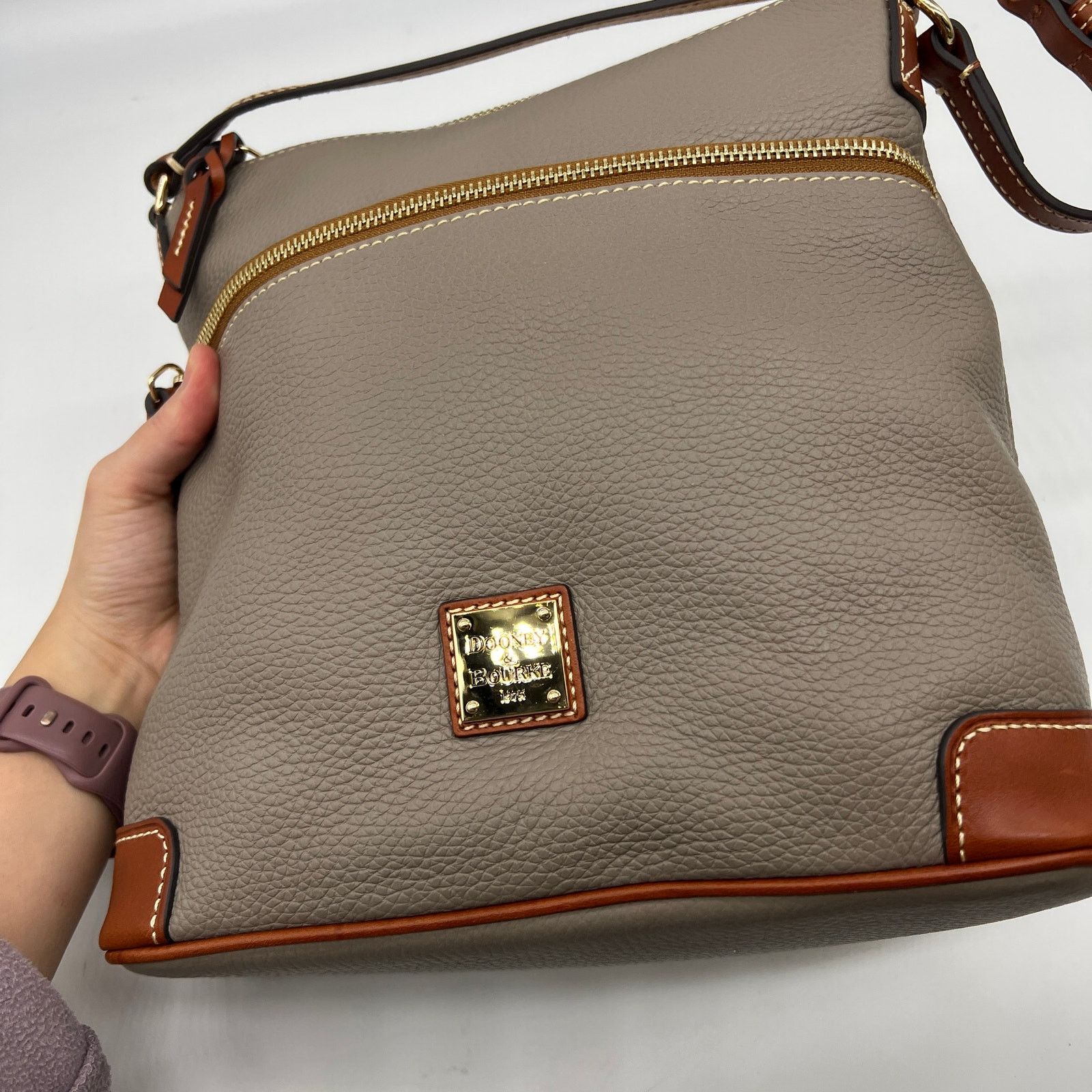 Dooney & Bourke Dooney & Bourke Pebble Leather Purse Smoke Color Size ONE SIZE - 4 Thumbnail