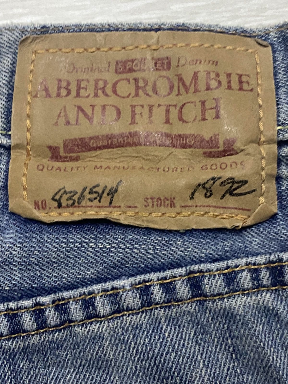 Abercrombie & Fitch Vintage Ambercrombie & Fitch 00257 Baggy Wide Leg Jeans Size US 35 - 14 Thumbnail