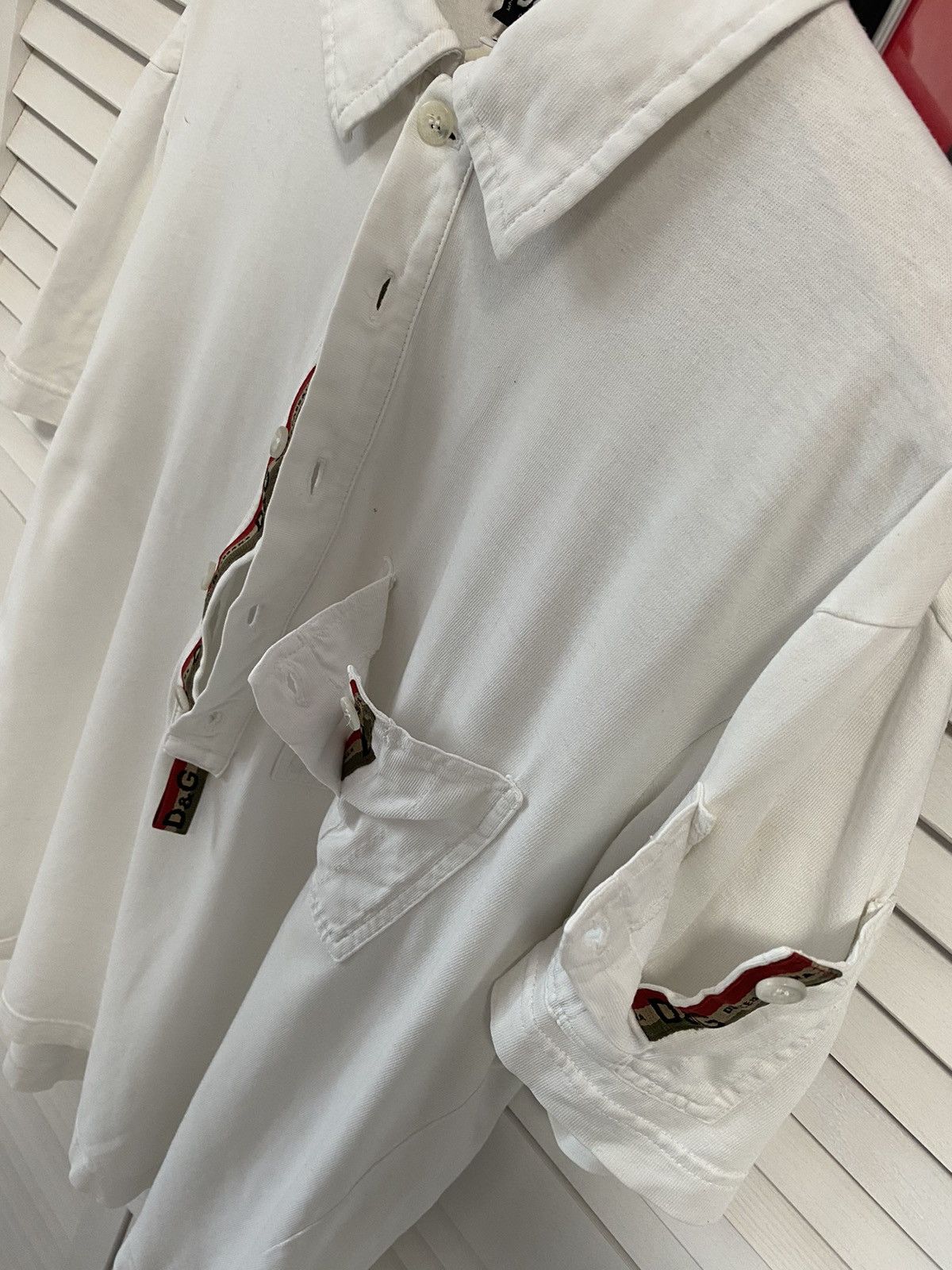 Dolce & Gabbana × Vintage Vintage Shirt Polo Dolce Gabbana Multi pocket Monogrammed Size US M / EU 48-50 / 2 - 10 Thumbnail