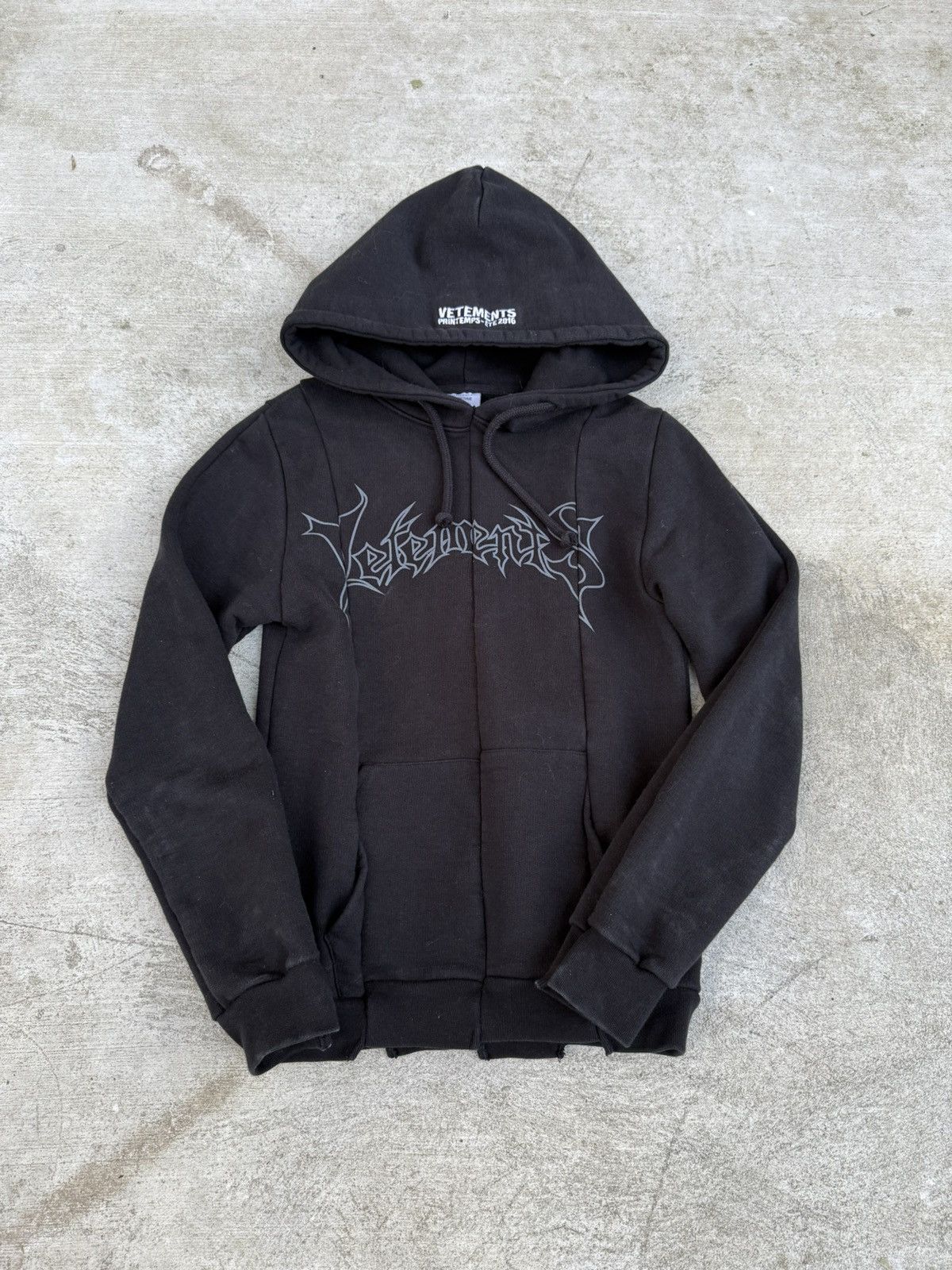 Vetements Vetements ss16 Metal logo reconstructed hoodie Size US XS / EU 42 / 0 - 1 Thumbnail
