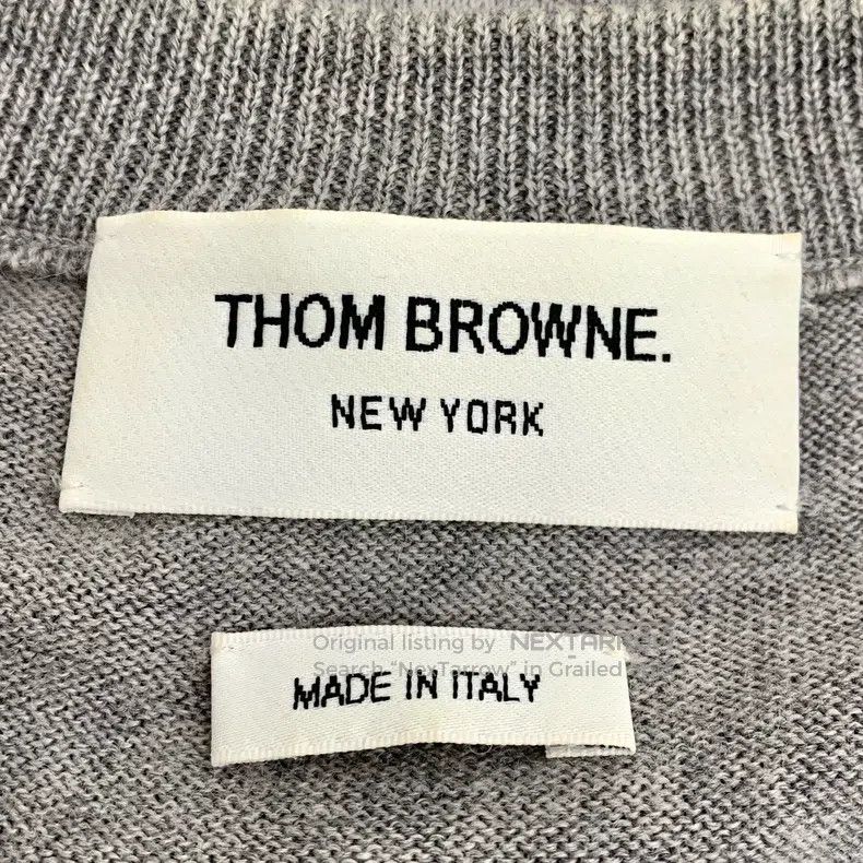 Thom Browne Thom Browne Gray knitted sweater Size US M / EU 48-50 / 2 - 6 Thumbnail