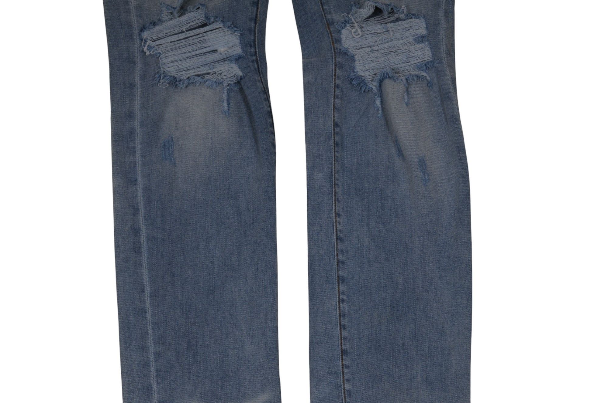 Amiri Logo Patch Distressed Blue Wash Denim Size US 36 / EU 52 - 4 Thumbnail