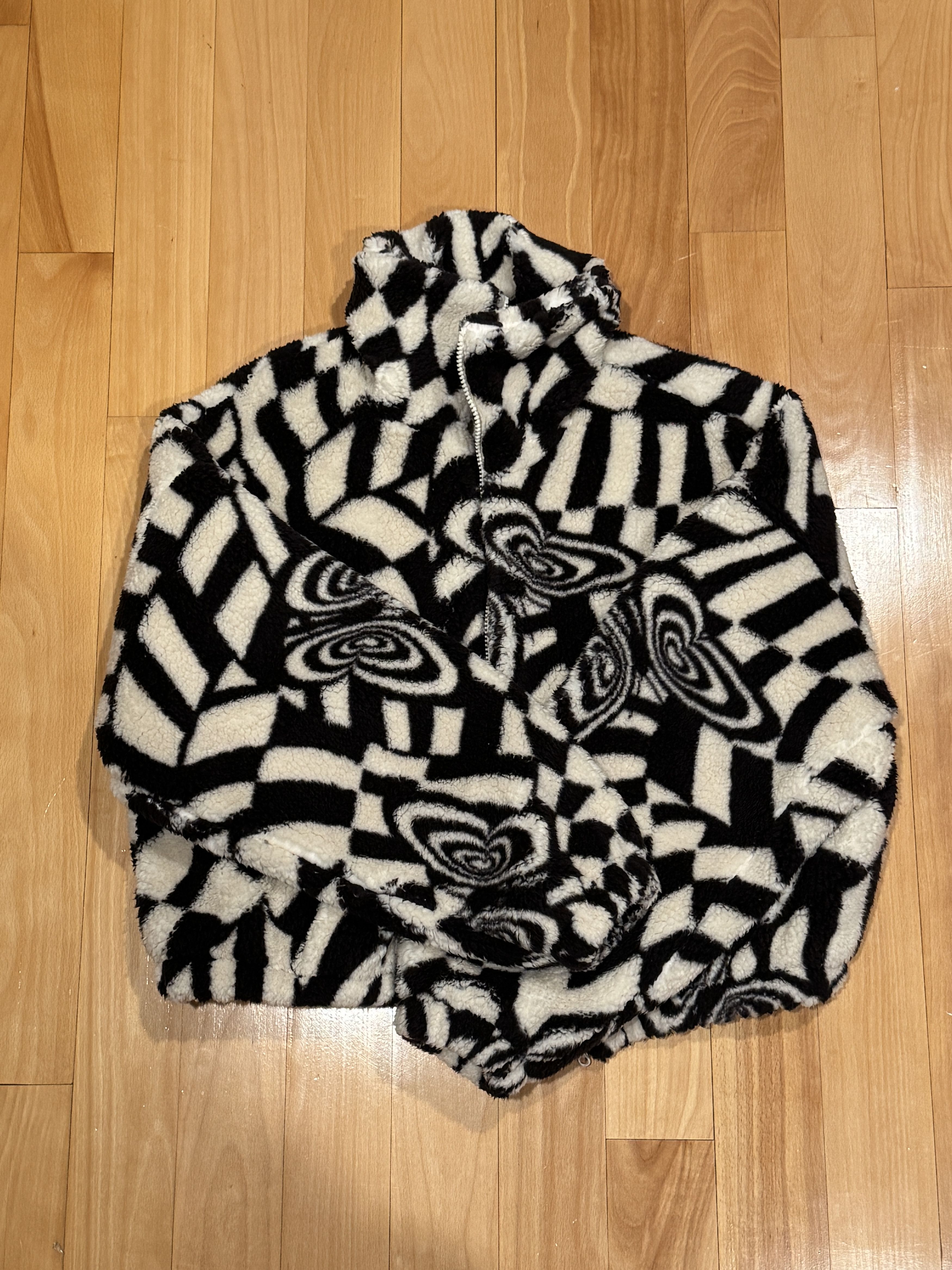 Urban Outfitters Urban Outfitters Olivia Print Sherpa Fleece Jacket Size S / US 4 / IT 40 - 1 Thumbnail