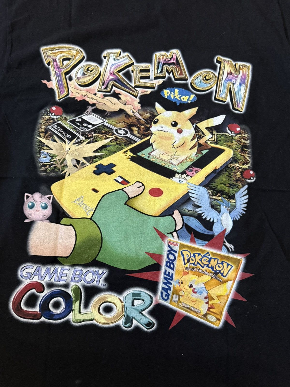 Other DBRUZE Pokemon Gameboy Color Black T Shirt Sz XL SUPER RARE Size US XL / EU 56 / 4 - 9 Thumbnail