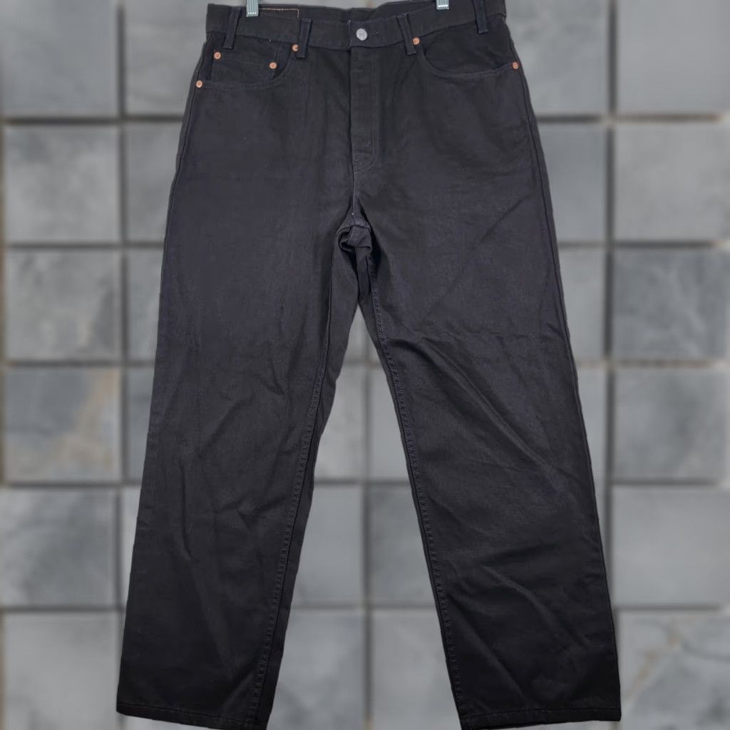 Levi's VINTAGE Levis 550 Jeans Mens 36X29 Black Denim Relaxed Fit Grunge Rocker Skater Size US 36 / EU 52 - 1 Thumbnail
