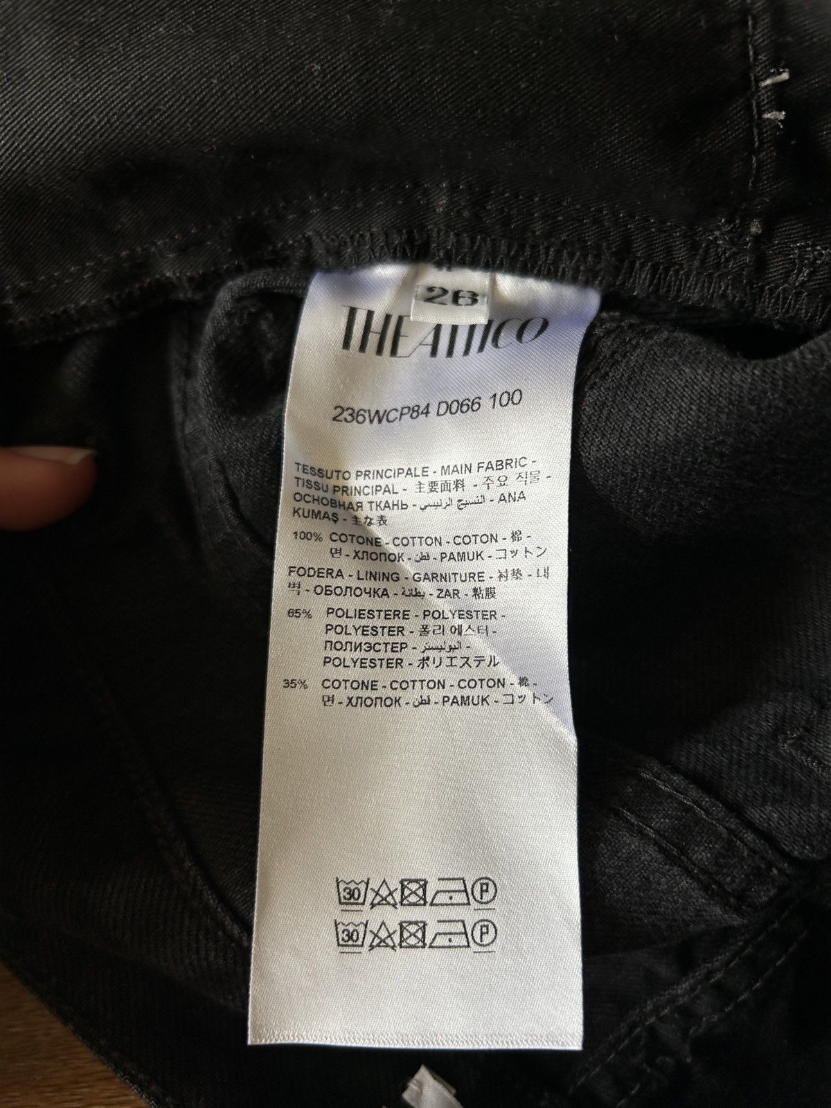 The Attico The Attico Fern Cargo Jeans Black Size 26" / US 2 / IT 38 - 12 Thumbnail