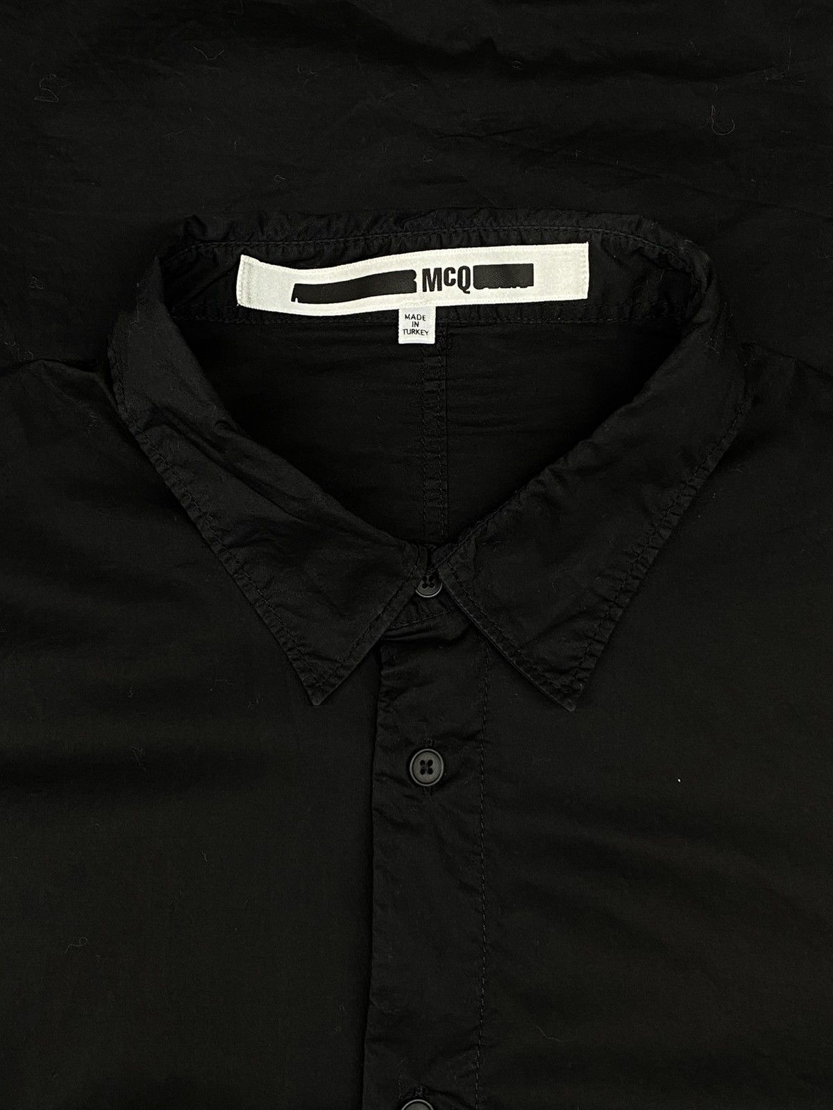 McQ Alexander McQueen MCQ Alexander McQueen Black Colorblock Avant Garde Shirt Size US L / EU 52-54 / 3 - 17 Thumbnail