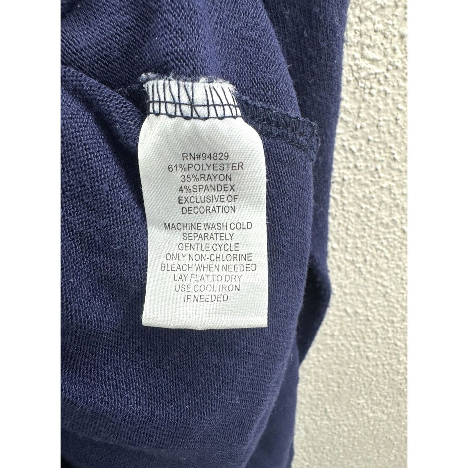 Vintage Derek Heart Womens Shirt Blouse Long Sleeve Hooded CrissCross Neckline Blue Size M Regular Pattern Solid Size M / US 6-8 / IT 42-44 - 5 Thumbnail