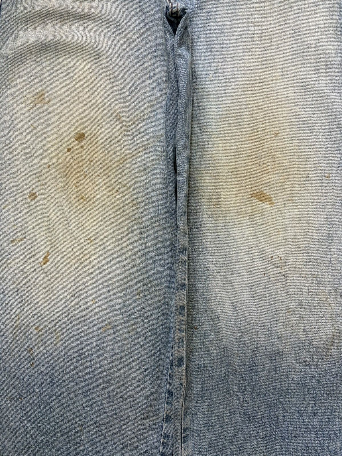 Lemaire × Uniqlo Vintage Uniqlo Lemaire Mud Wash Distress Baggy Jeans Size US 31 - 3 Thumbnail