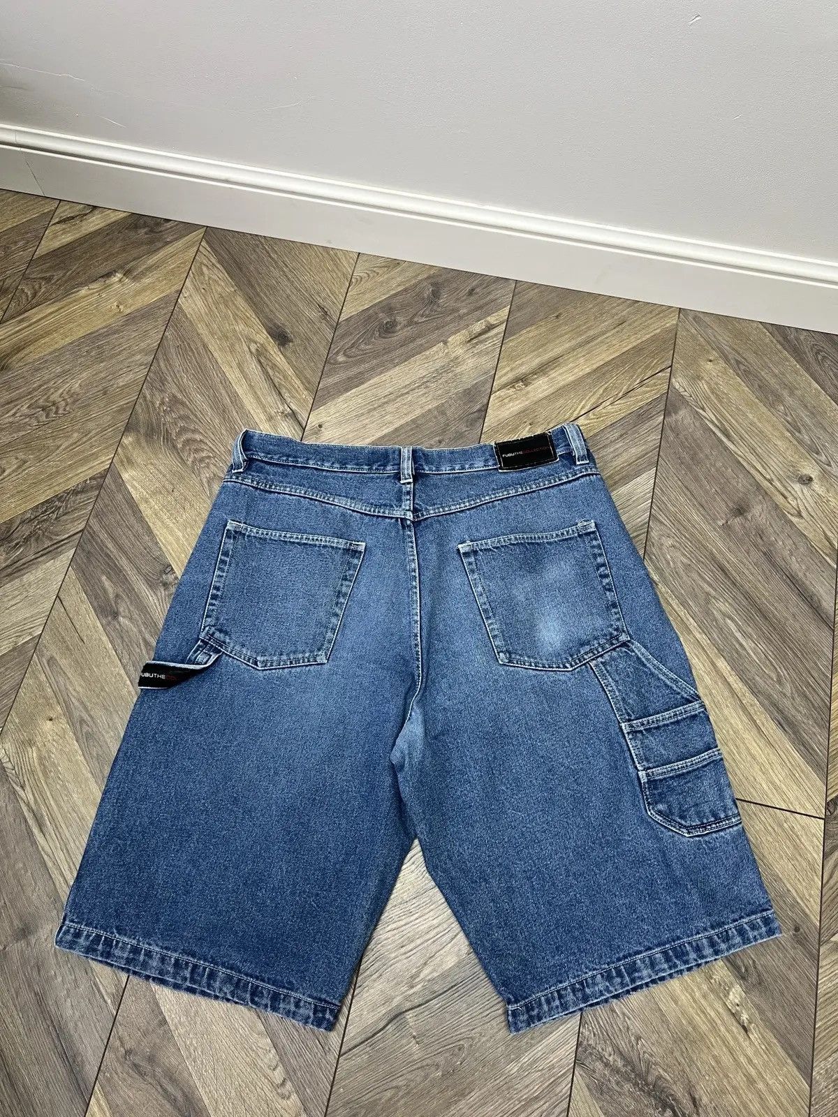 Fubu × Vintage Vintage Fubu Denim Baggy Rap Shorts Size US 38 / EU 54 - 10 Thumbnail
