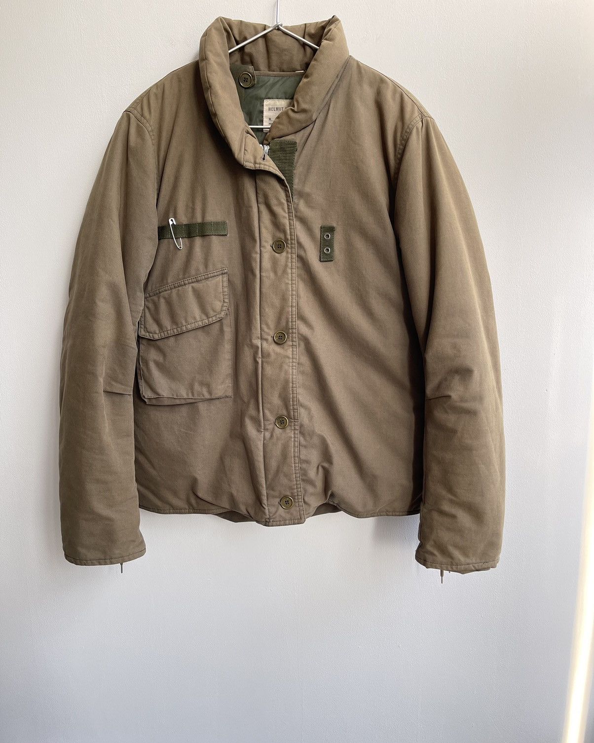 image of Helmut Lang Aw99 M69 Flak Jacket in Green, Men's (Size Small)