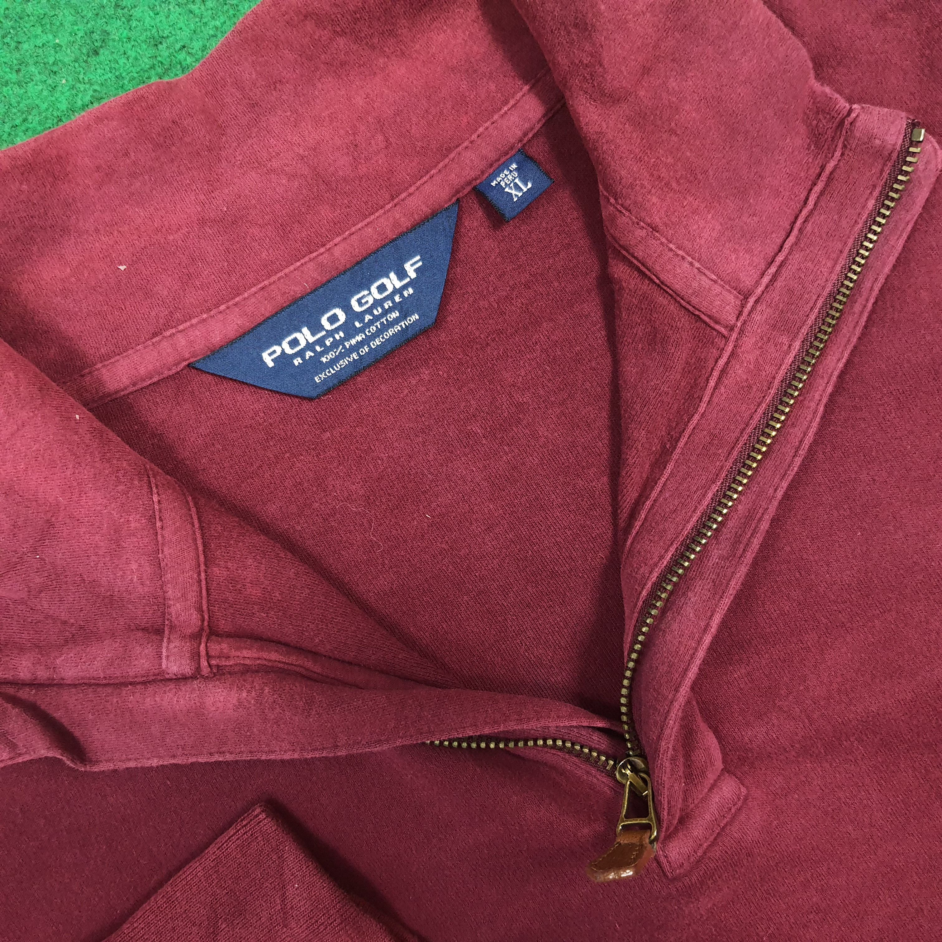Polo Ralph Lauren Vintage Polo Golf Ralph Lauren Half Zipper Sweatshirt C284N7 Size US XL / EU 56 / 4 - 6 Thumbnail