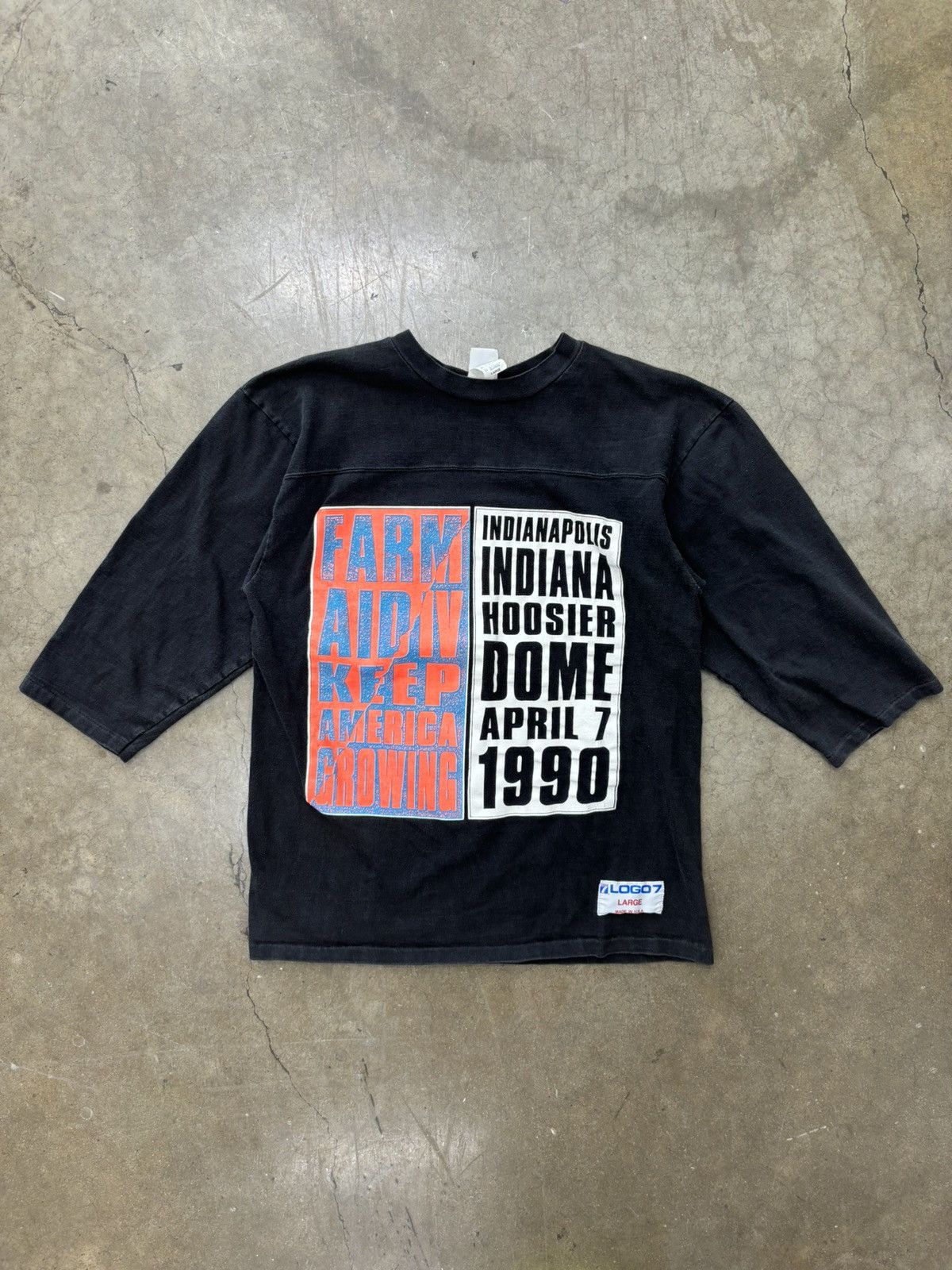 Vintage Vintage 90 USA made logo 7 Indy Single Stitch Tee Large Size US L / EU 52-54 / 3 - 2 Thumbnail