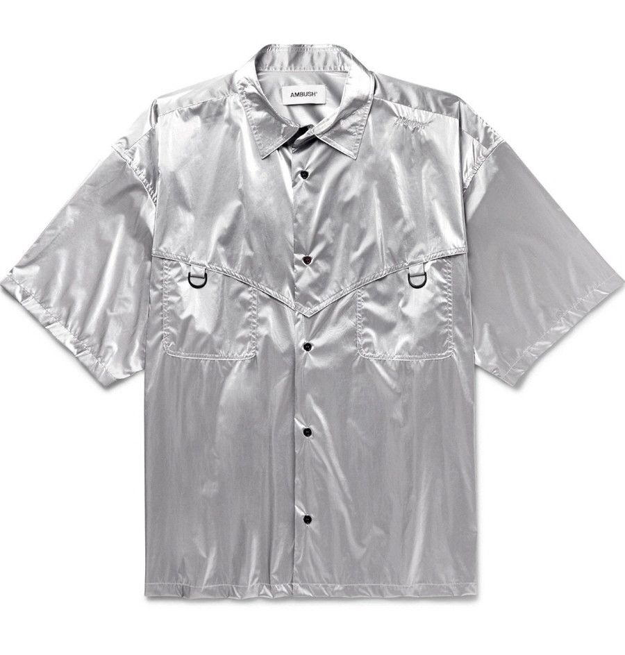 Ambush Design AMBUSH Oversized Metallic Coated-Shell Shirt Size US M / EU 48-50 / 2 - 1 Thumbnail