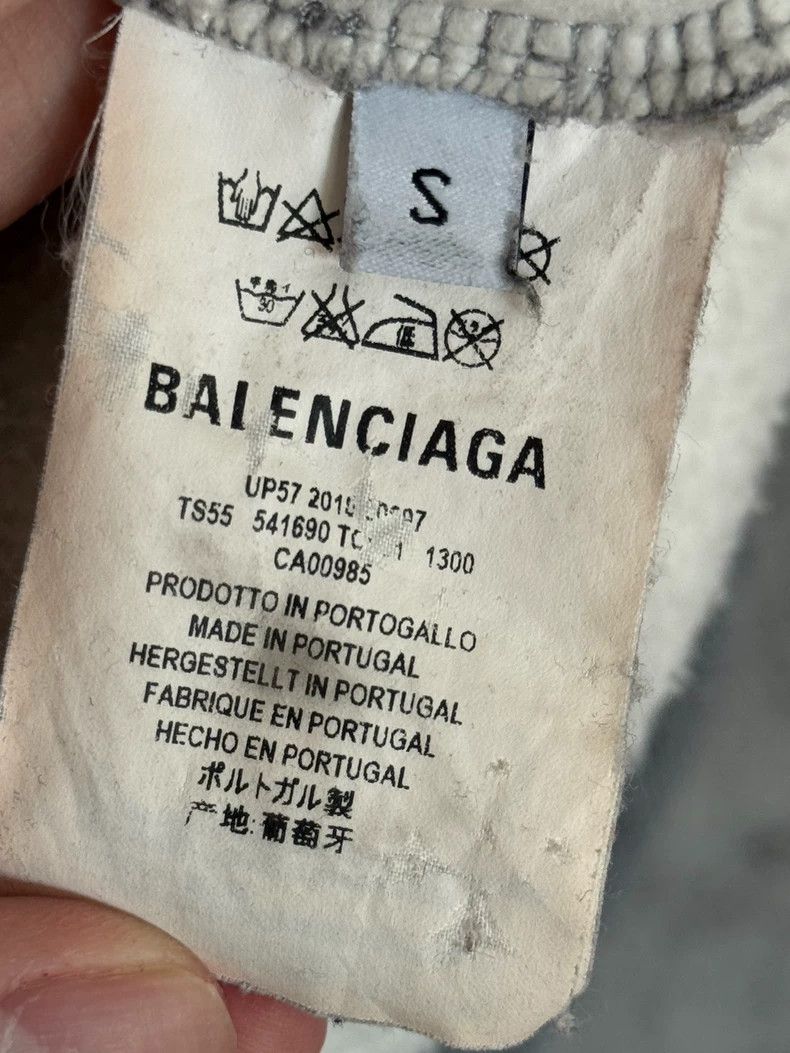 Balenciaga Balenciaga Wheat ear letter logo hoodie hoodie grey Size US S / EU 44-46 / 1 - 4 Thumbnail